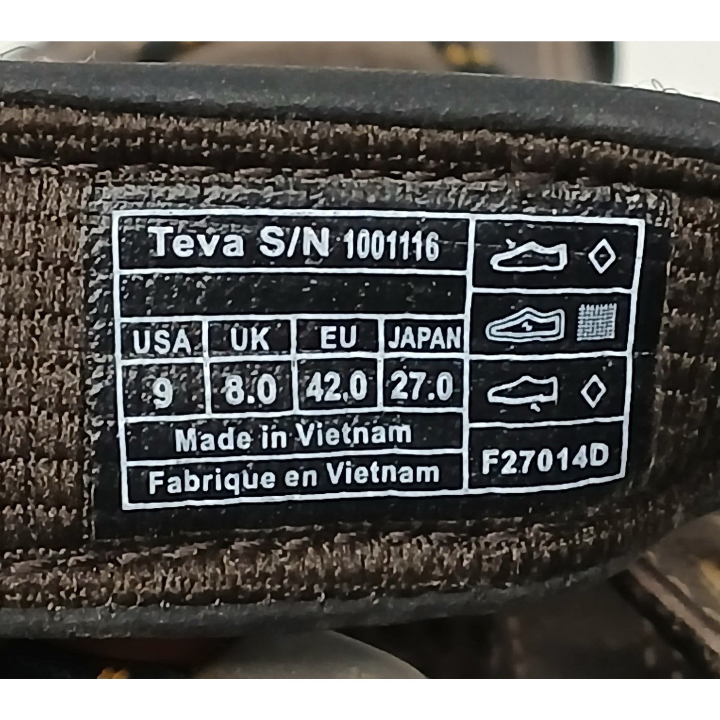 TEVA (9) Forebay Brown Sport Hiking ShocPad Sandals