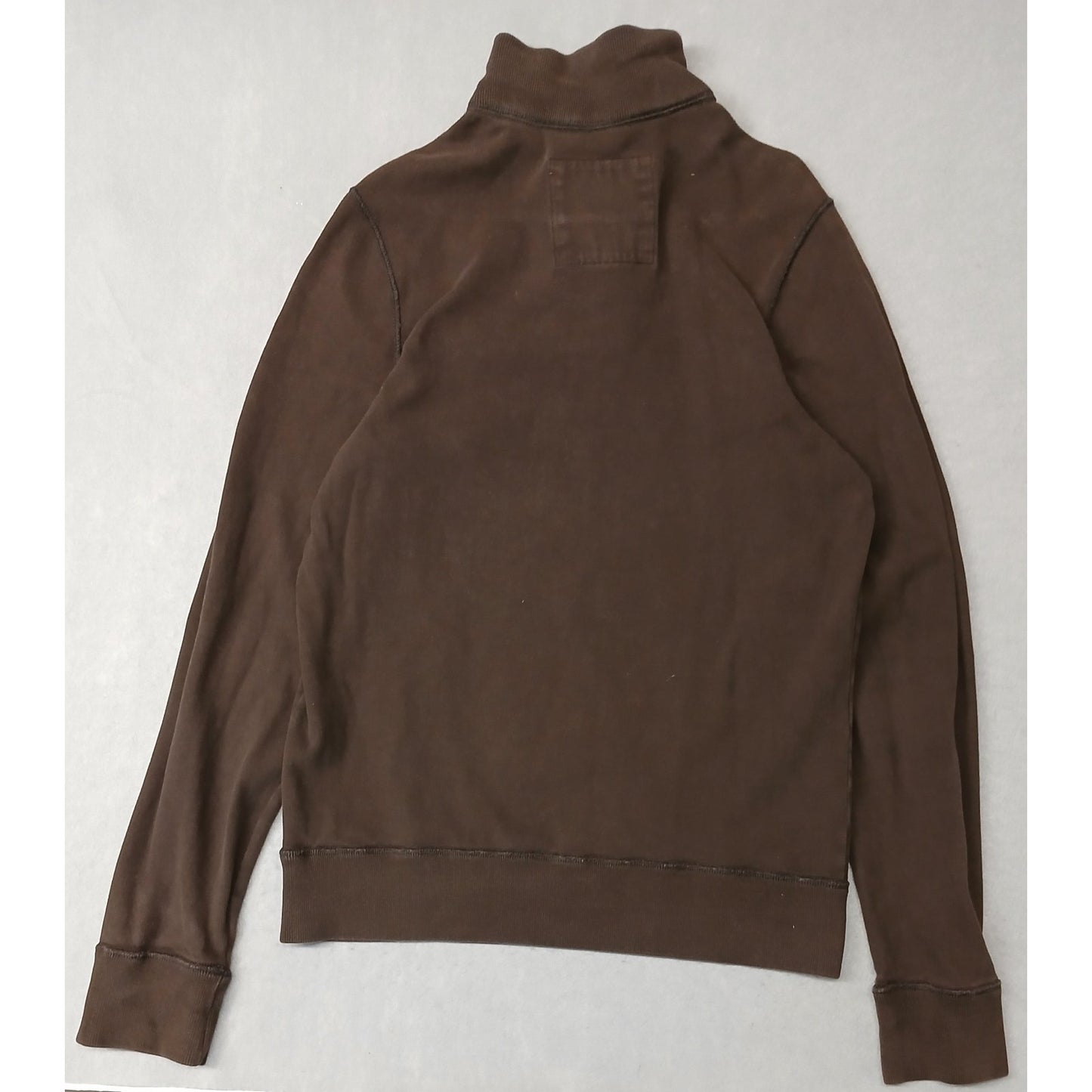 Hollister (Large) Men's Brown Long Sleeve Pullover High Neck Sweatshirt
