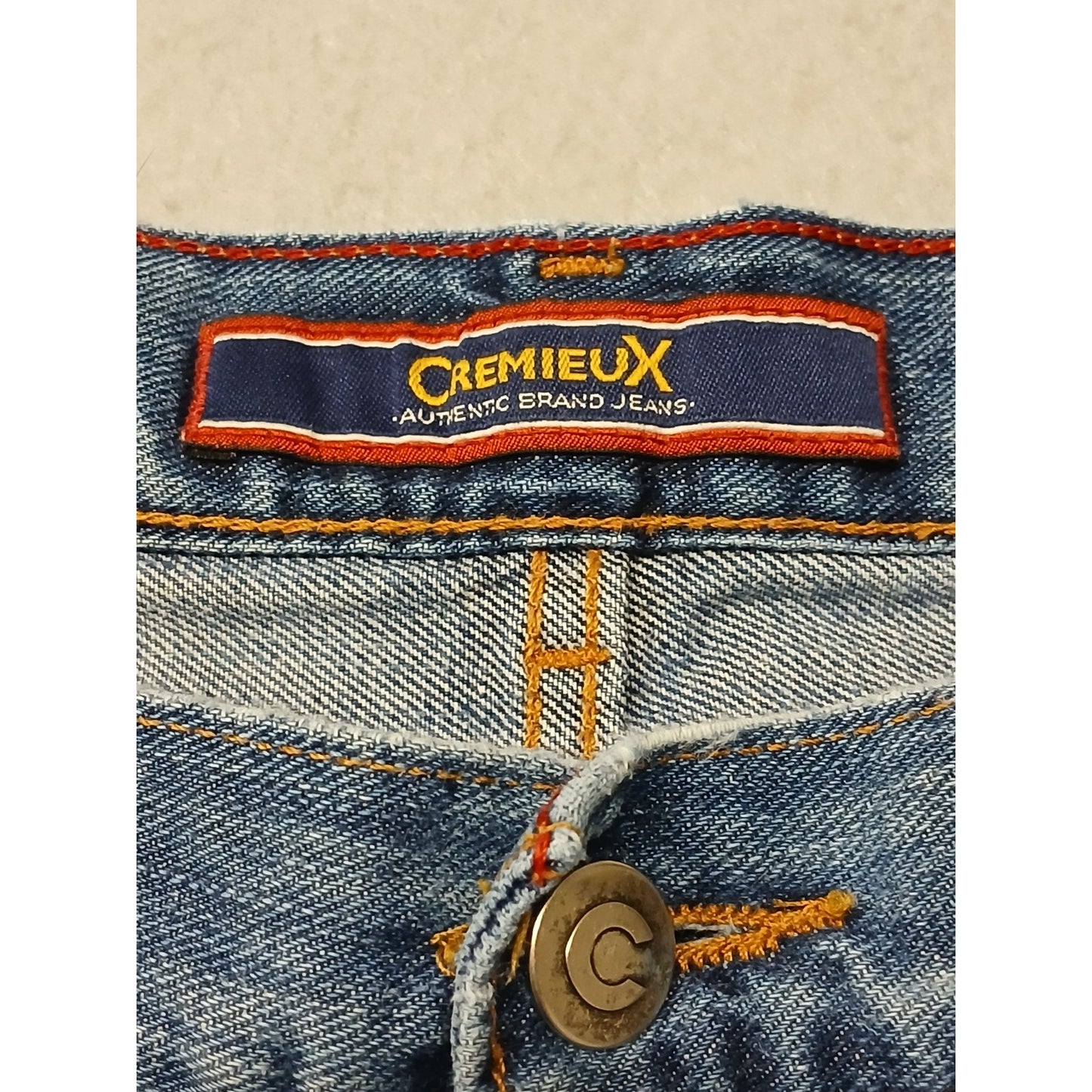 Cremieux (42x28) Men's Relaxed Straight Fit Blue Denim Jeans