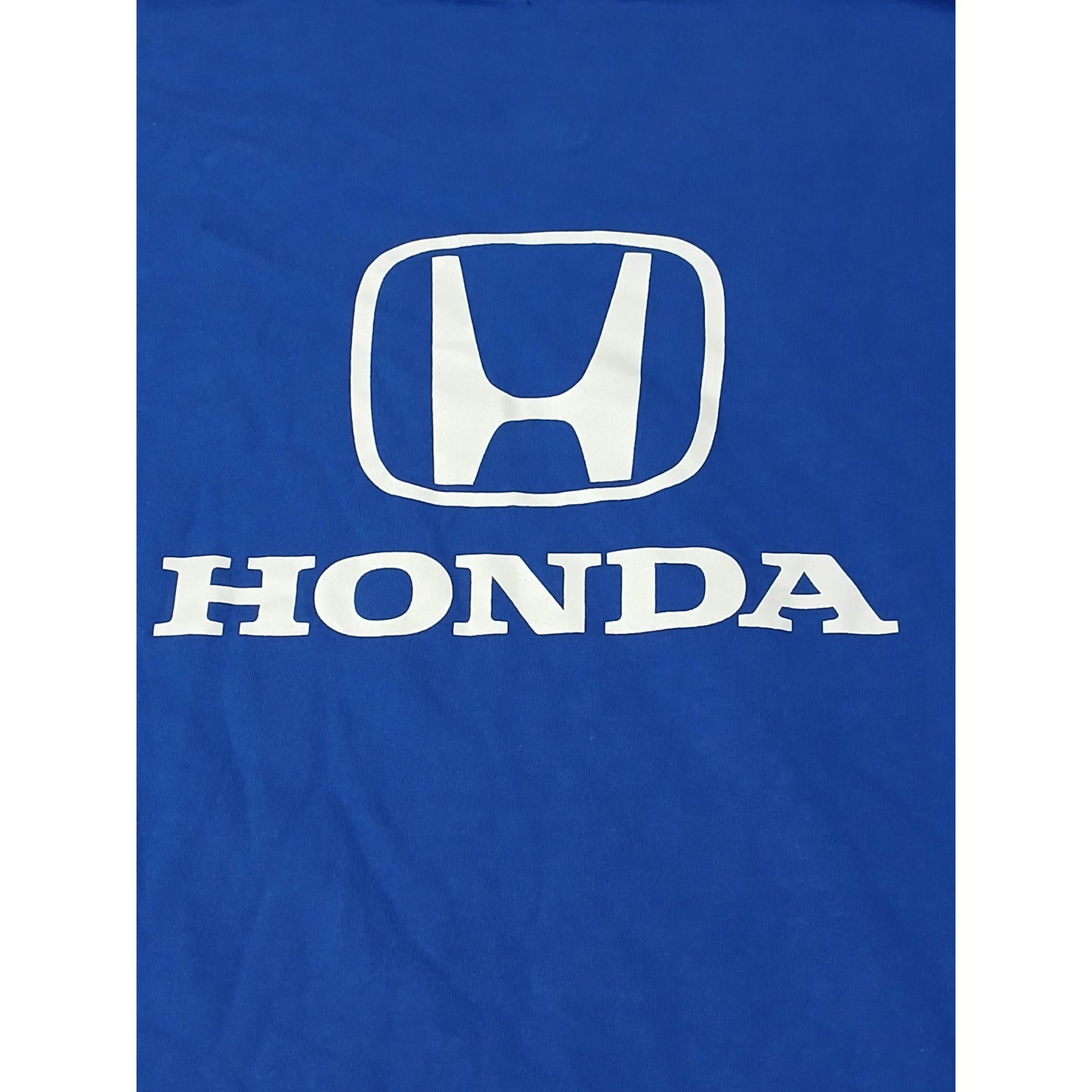 Hanes (XL) Blue Honda Logo Short Sleeve Crew Neck Tee Shirt