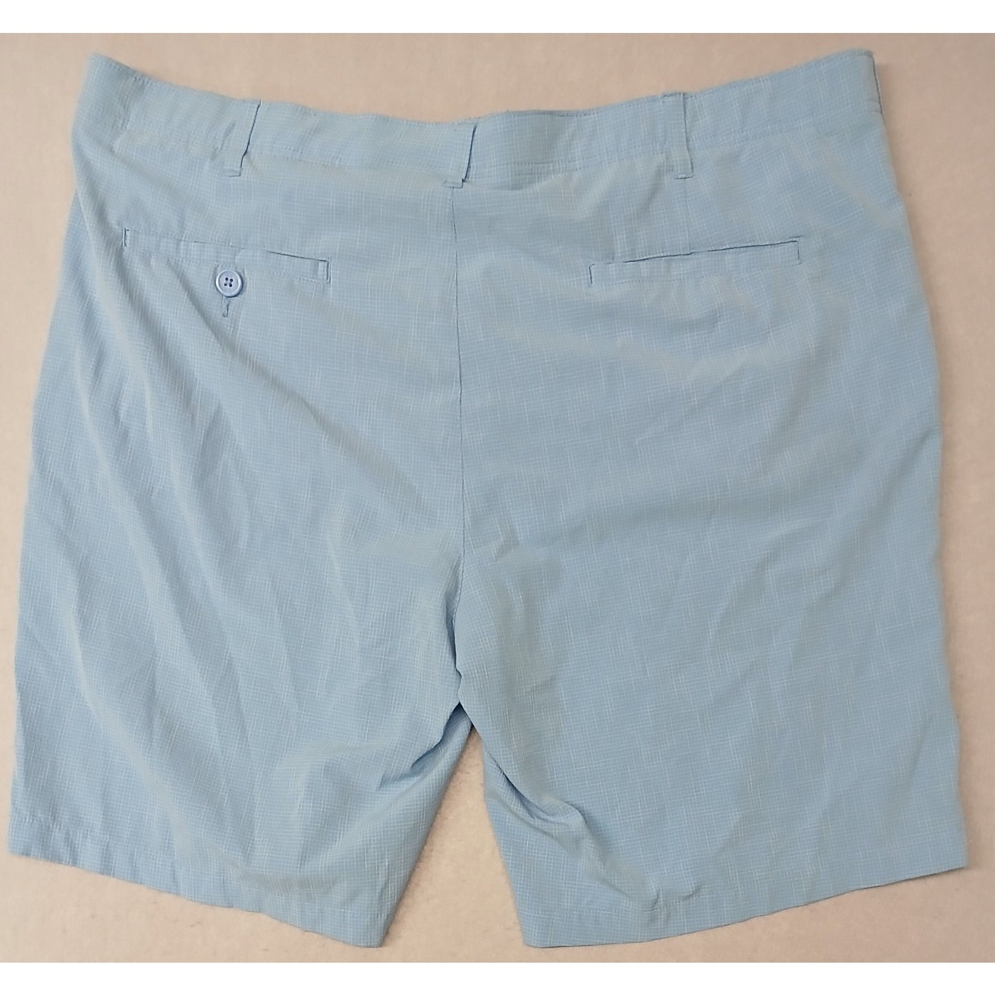 BCG (44W) Men's Blue Dri-Fit Plaid Golf Shorts