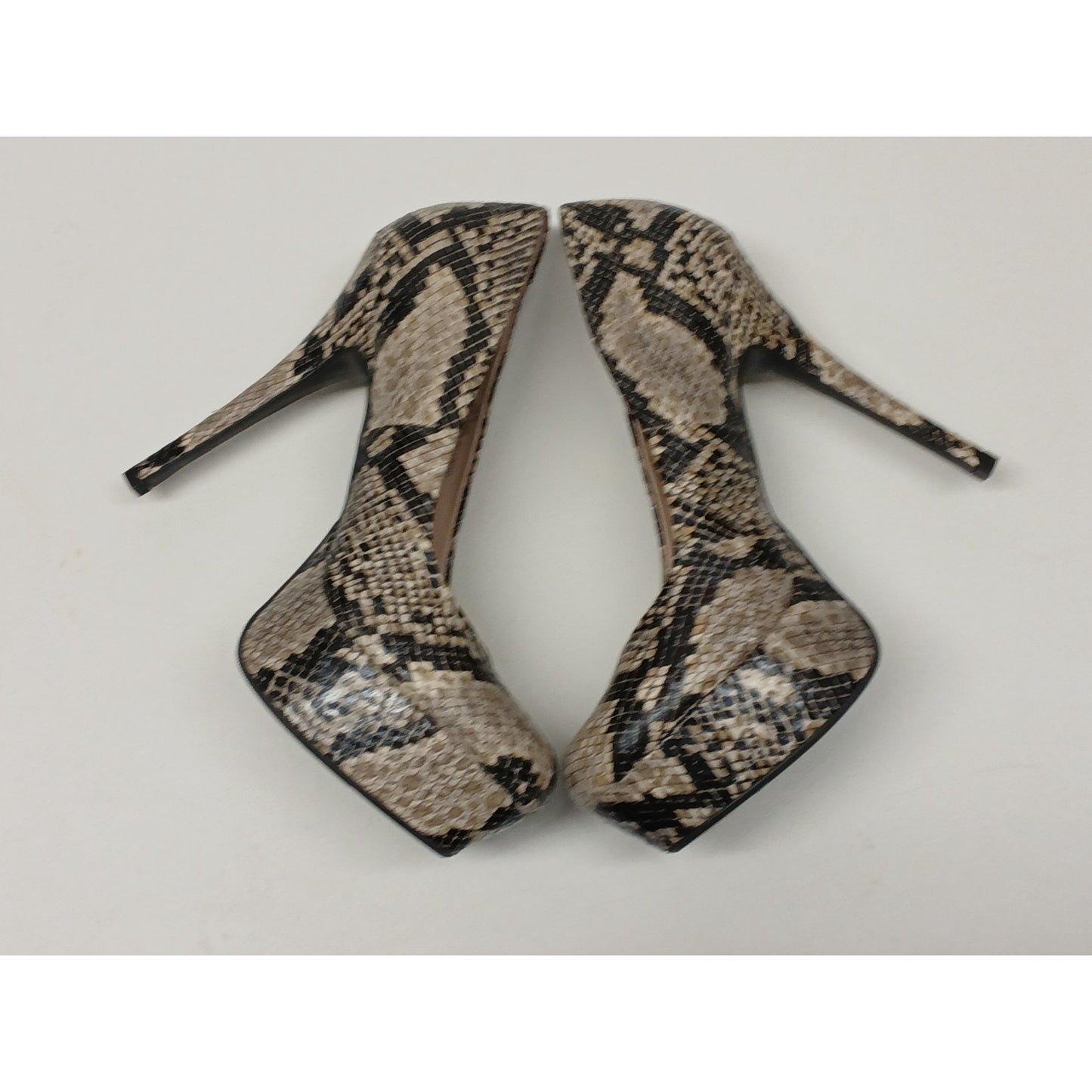 Olsenboye (10M) Snake Skin Close Toe Pumps Stiletto Heels