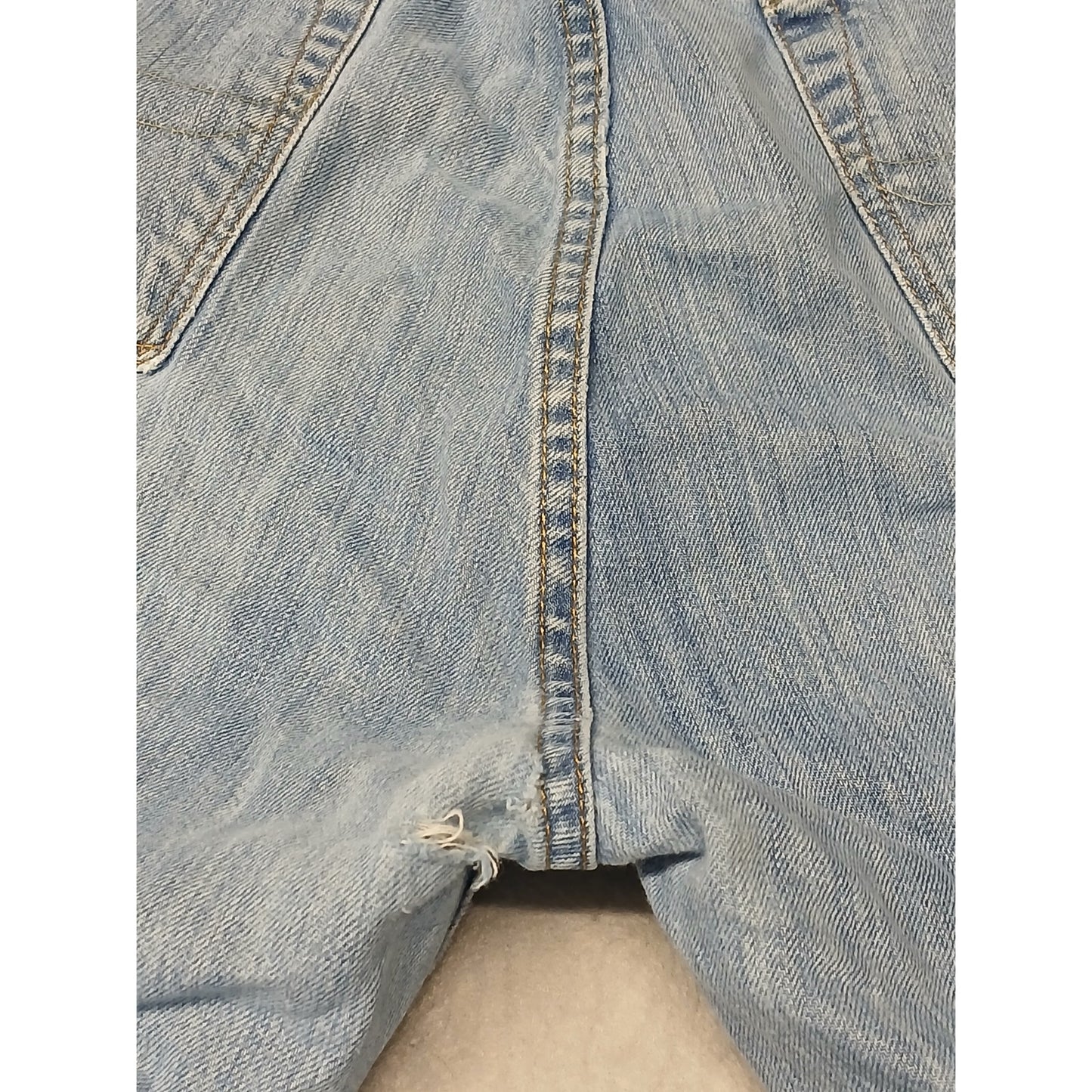 Polo R. Lauren (44Bx32) Men's Straight Leg Blue Denim Jeans