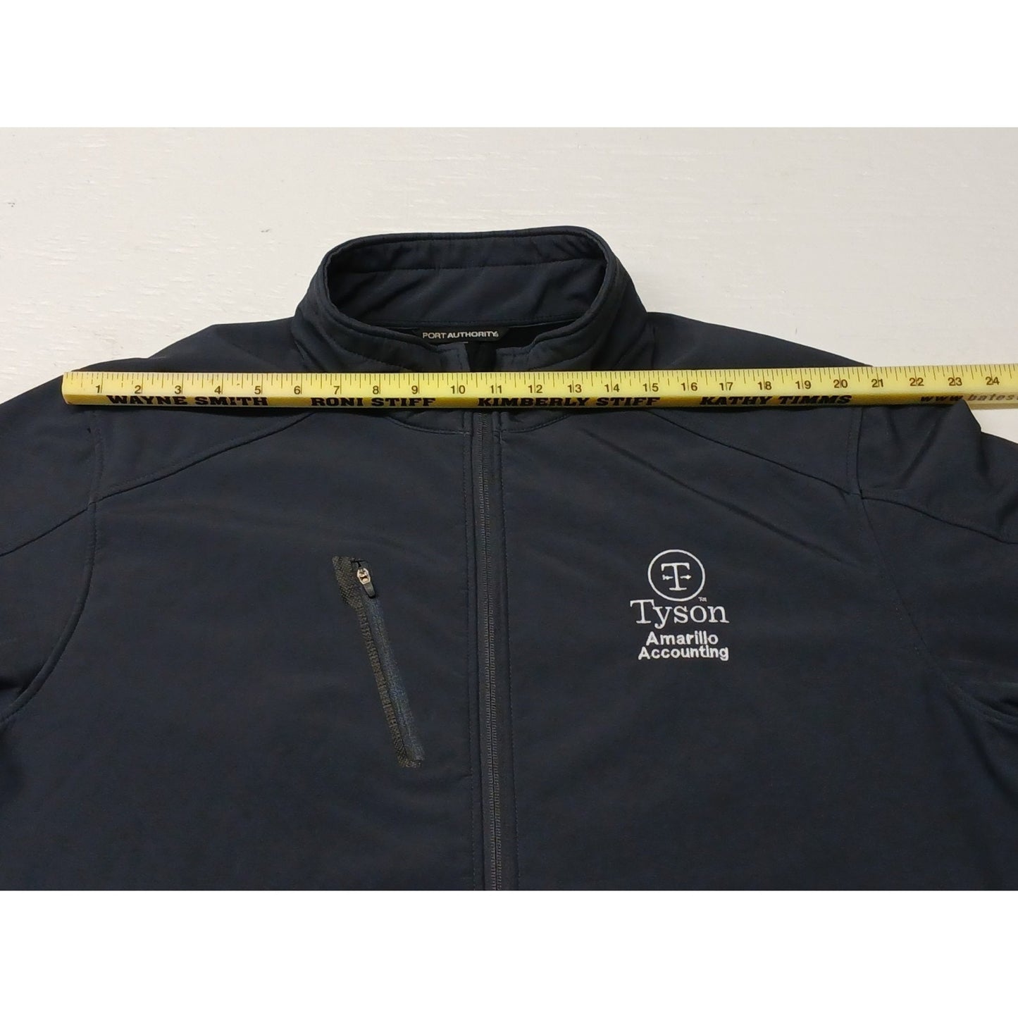 Port Authority (2XL) Gray Polyester Zip Fleece Jacket