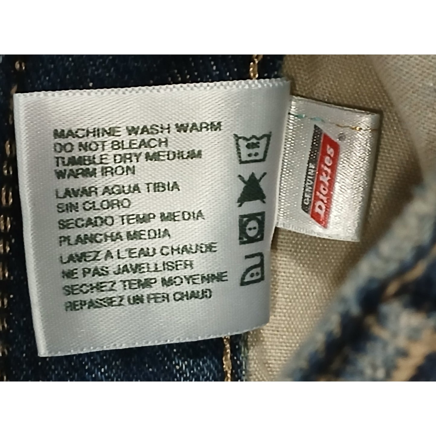 Dickie's (44x32) Men's Relaxed Carpenter Blue Denim Jeans