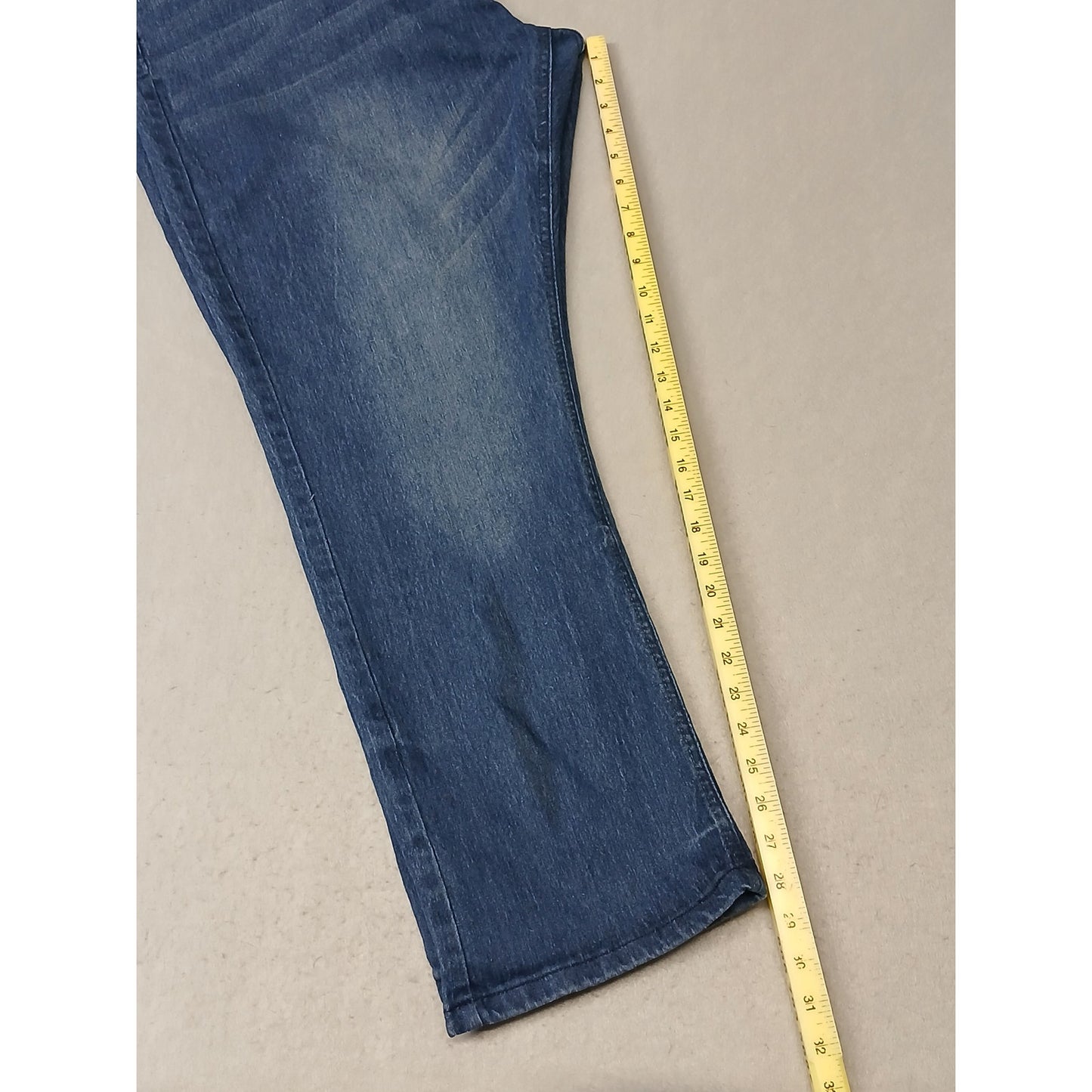 Colours (46x30) Men's Stretch Straight Blue Denim Jeans