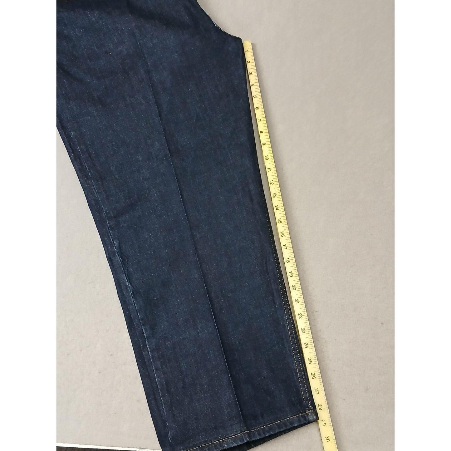 George (50x30) Men's Straight Leg Relaxed Blue Denim Jeans