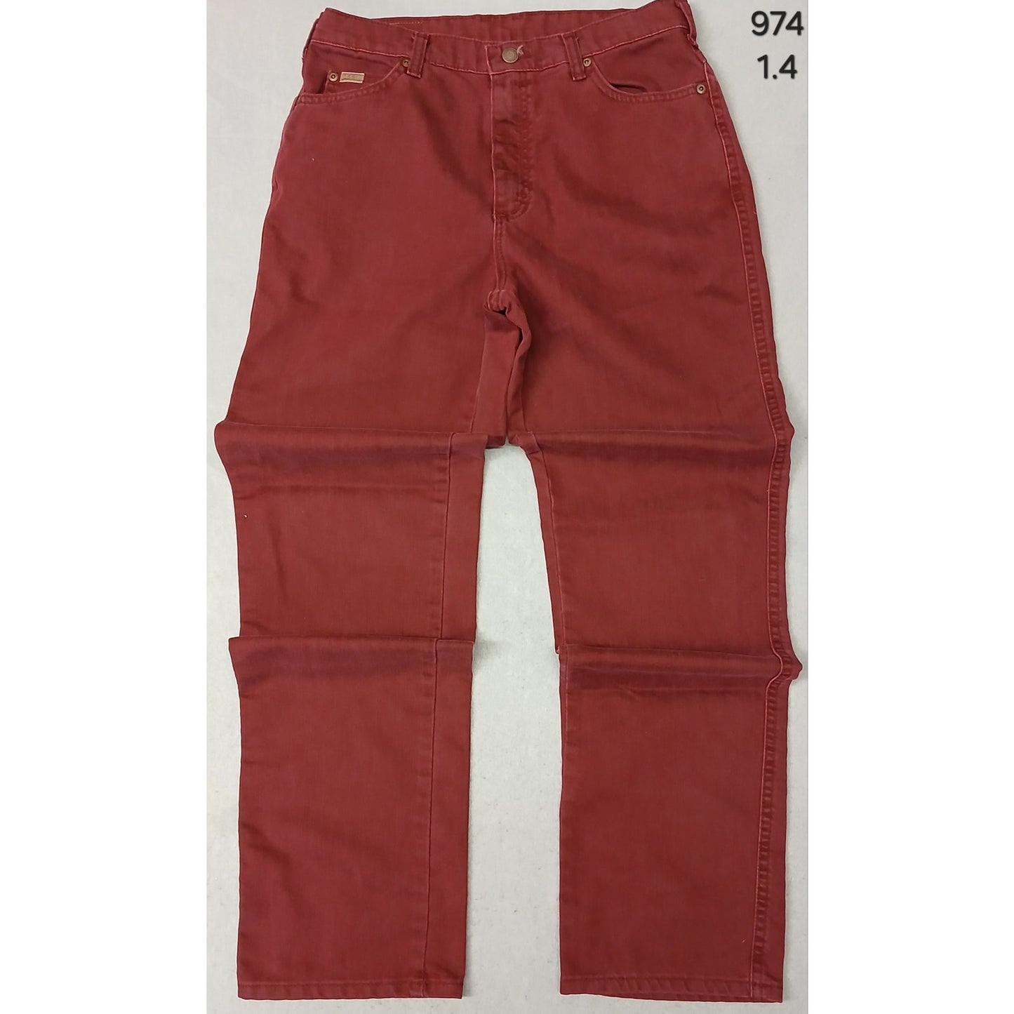 Lee (10L) Vintage Burgundy High Rise Tapered Leg Denim Jeans