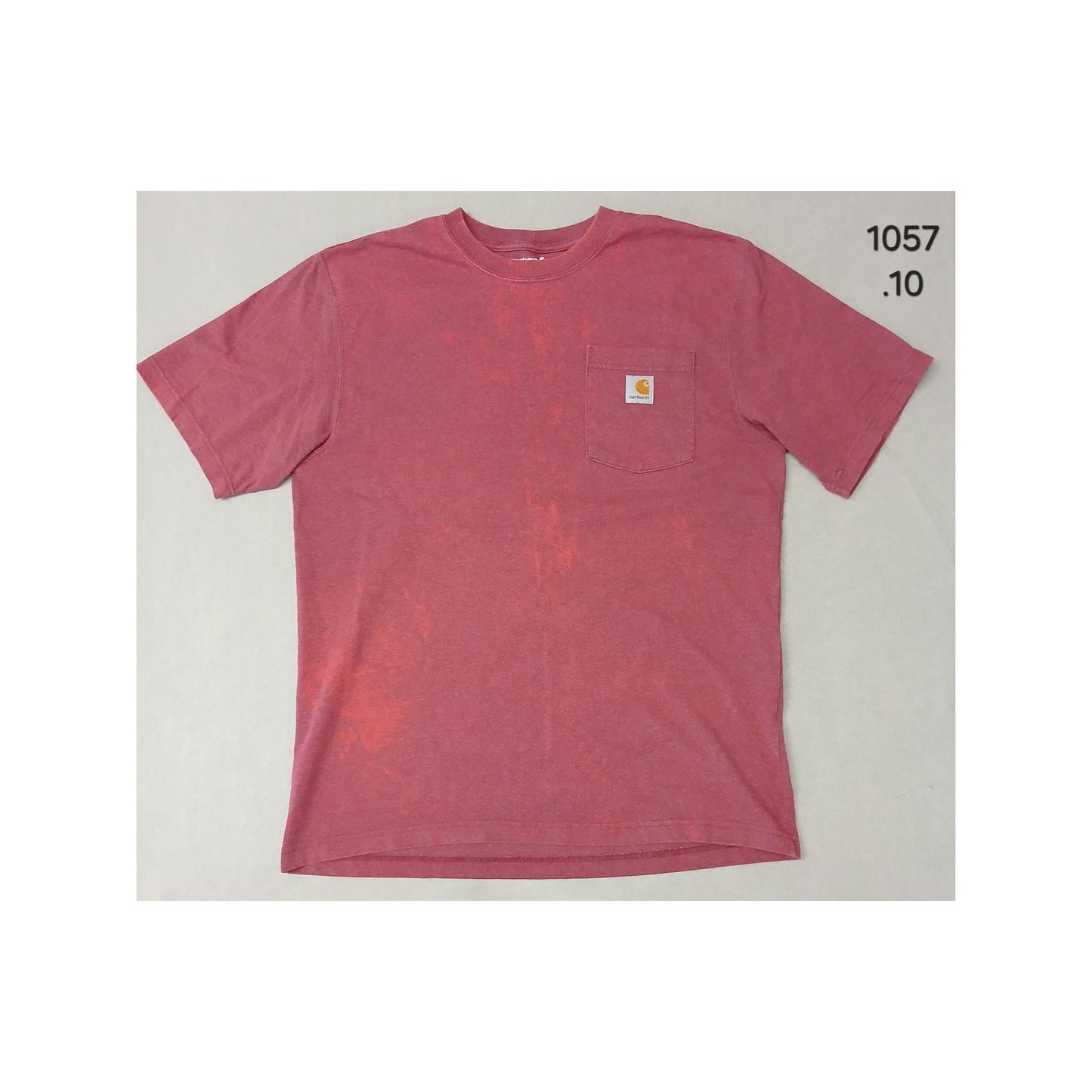 Carhartt K87 (Medium) Burgundy Pocket Short Sleeve TShirt