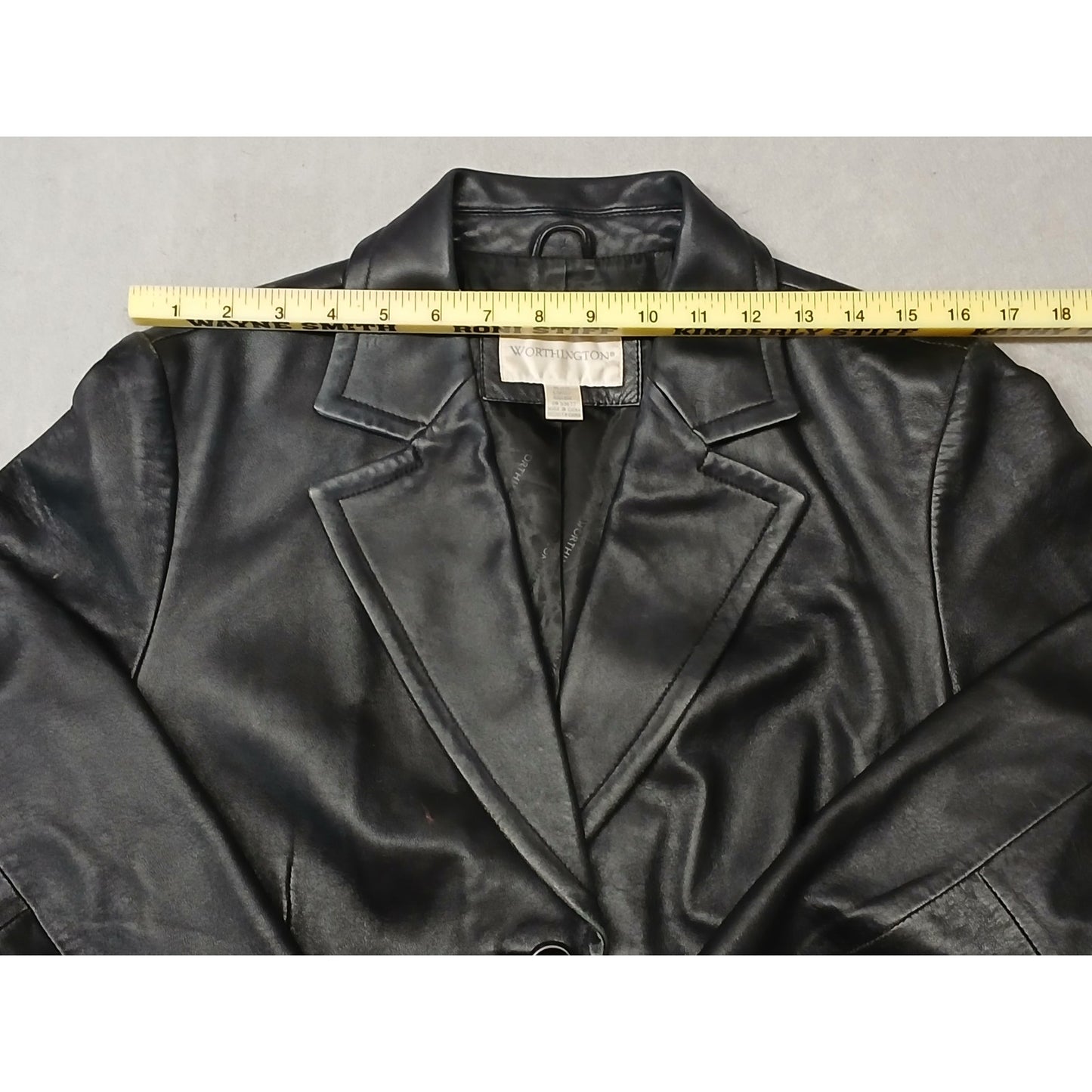 Worthington (Large) Vintage Genuine Basic Zip Leather Jacket