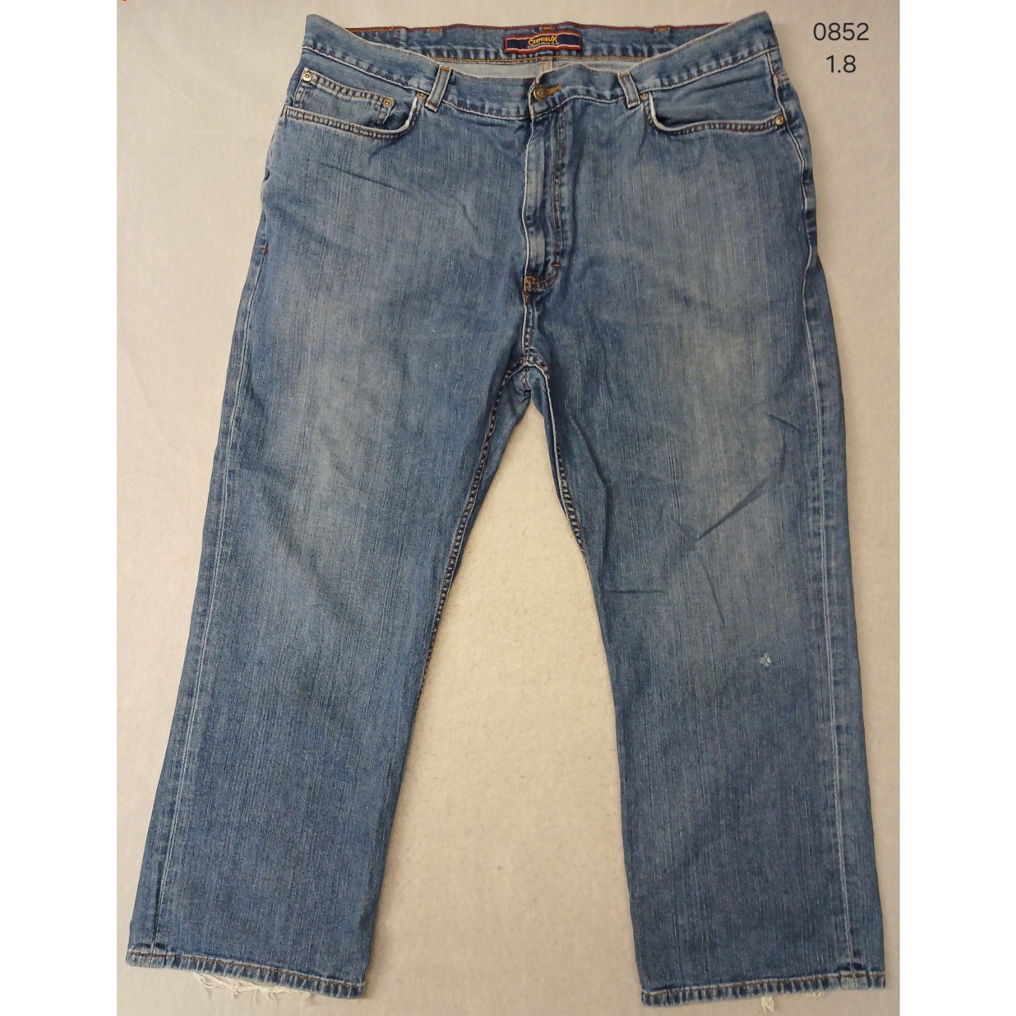 Cremieux (42x28) Men's Relaxed Straight Fit Blue Denim Jeans