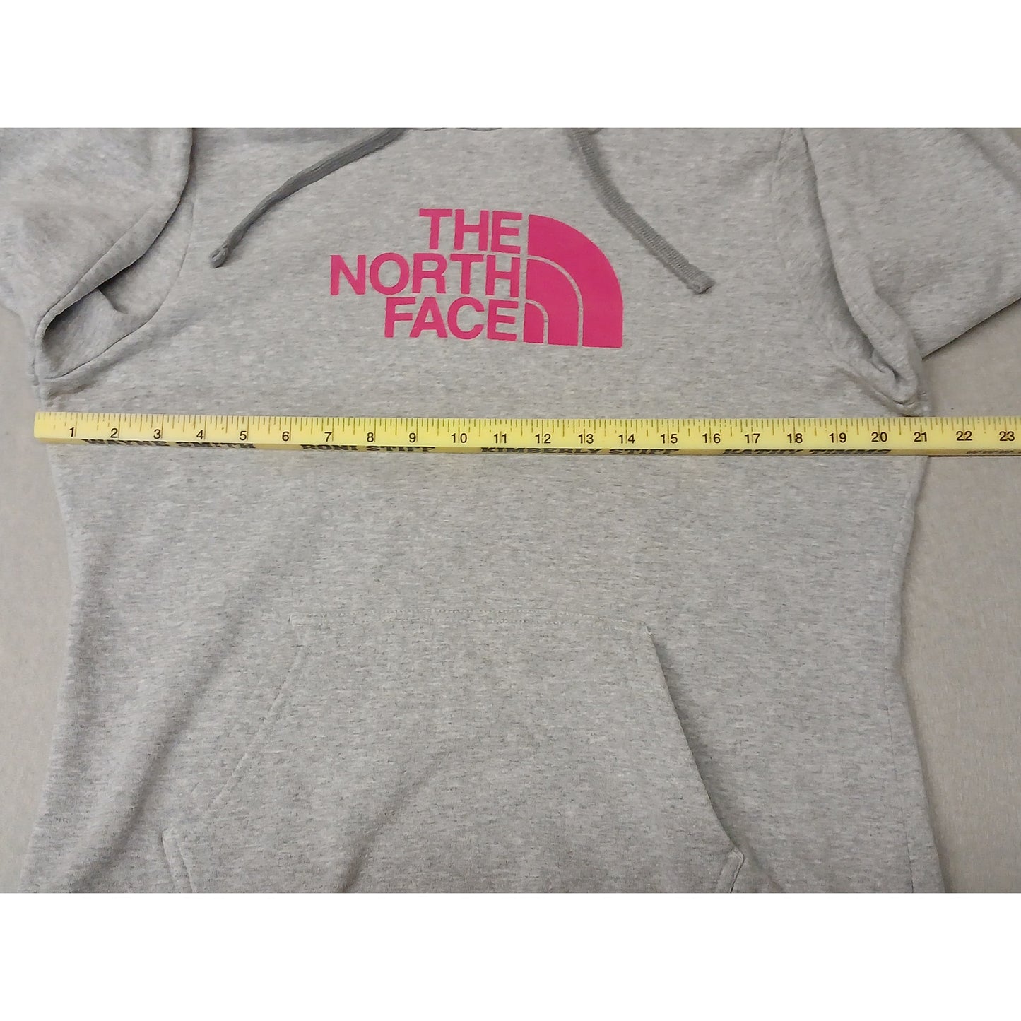 North Face (Large) Gray Pink Pullover Hoodie Sweatshirt