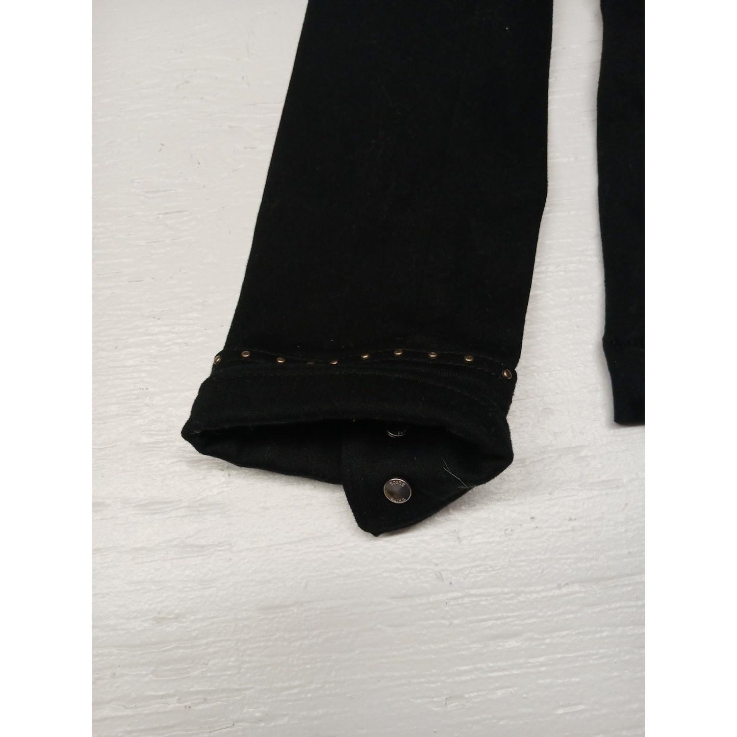 White House Black Market All Black (8) Women's Coat
