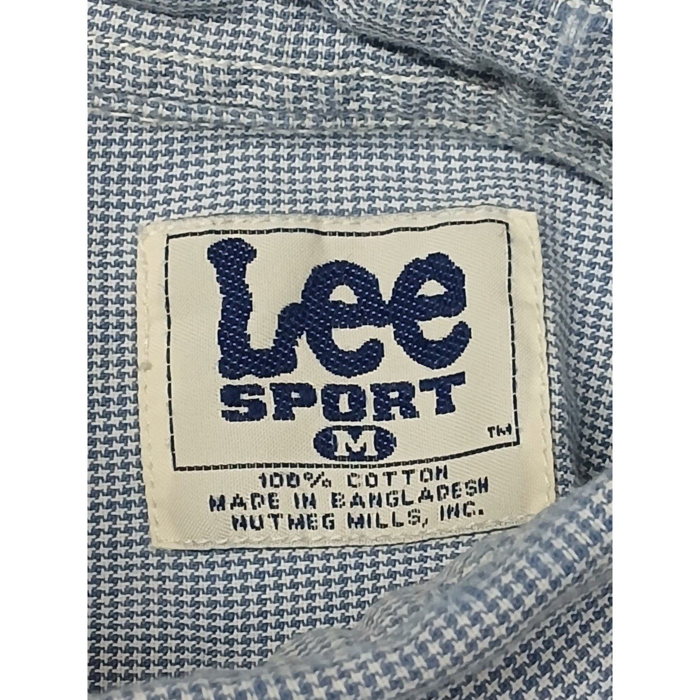 Lee Sport (Medium) Vintage Plaid NFL Patriots Dress Shirt