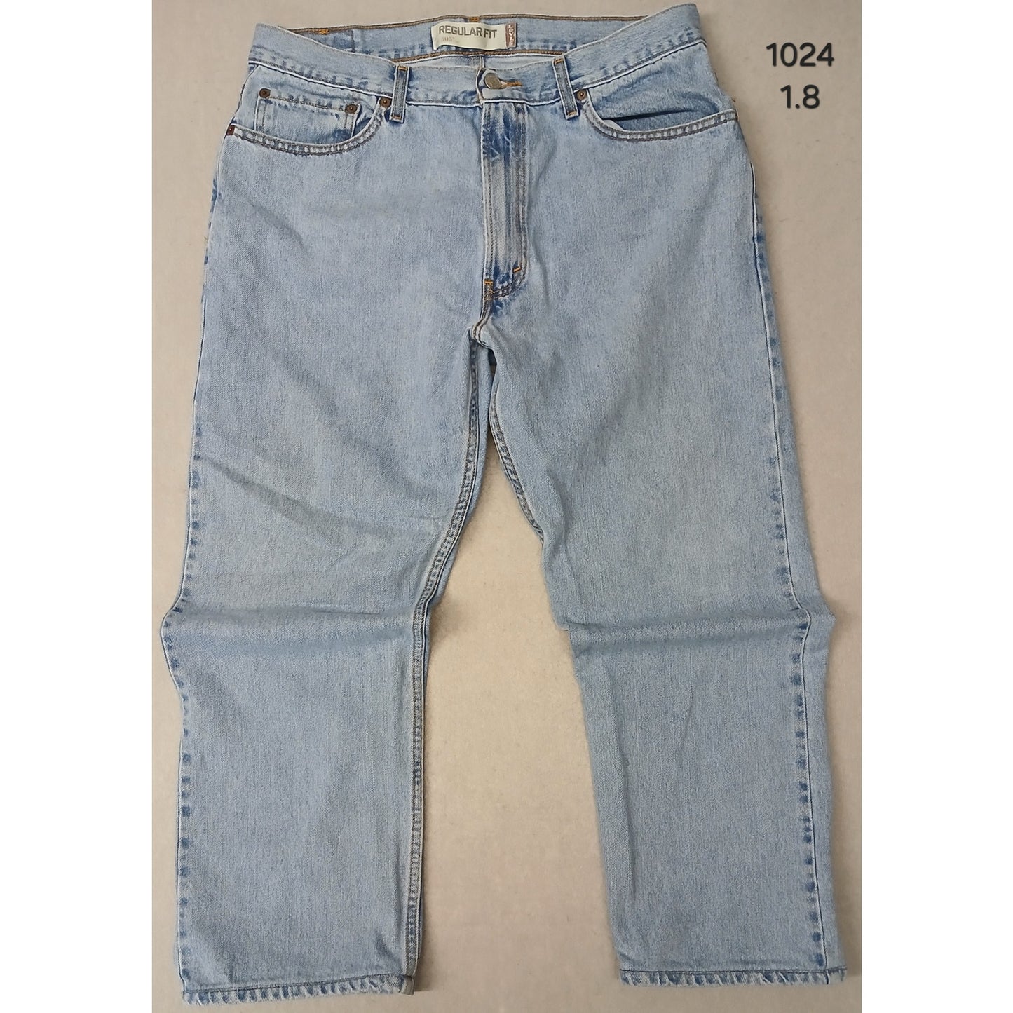 Levis 505 (36x29) Vintage Regular Fit Light Denim Jeans
