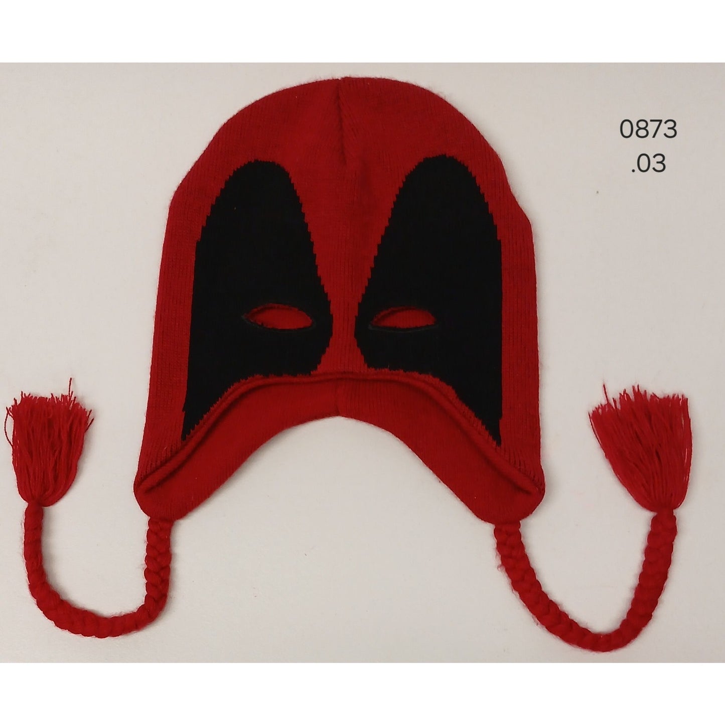 Marvel (OSFM) Red Dead Pool Knitted Ponytails Acrylic Beanie
