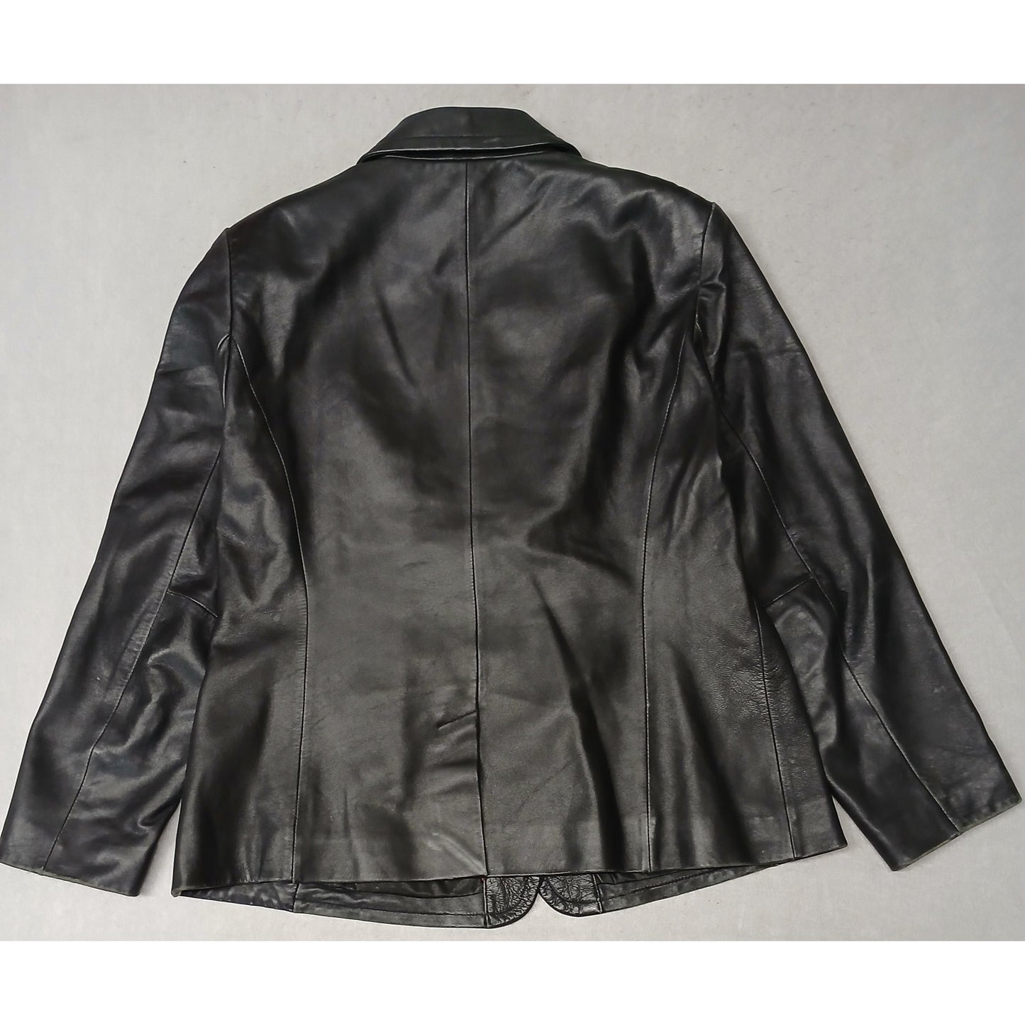 Worthington (Large) Vintage Genuine Basic Zip Leather Jacket