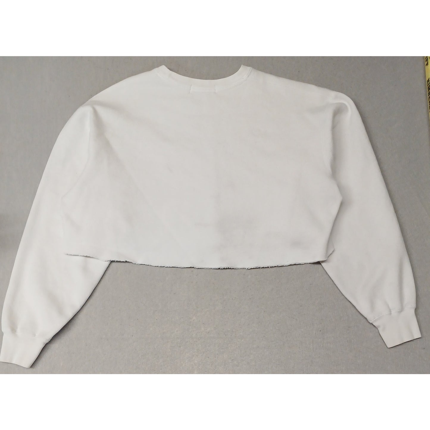 Polo Ralph Lauren (Medium) White Crop Crew Sweatshirt