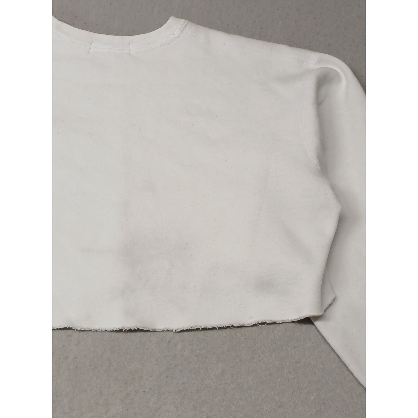 Polo Ralph Lauren (Medium) White Crop Crew Sweatshirt