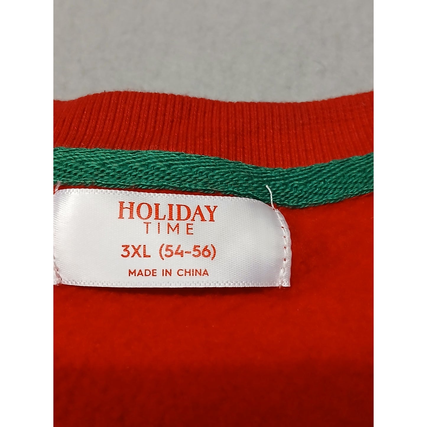 Holiday Time (3XL) Lite Up Red Crew Neck Pullover Sweatshirt