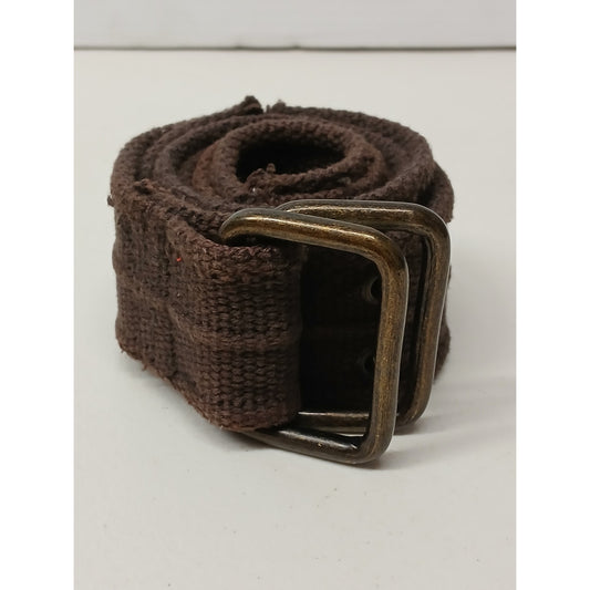 Brown (44) Braided Woven Leather Casual Belt
