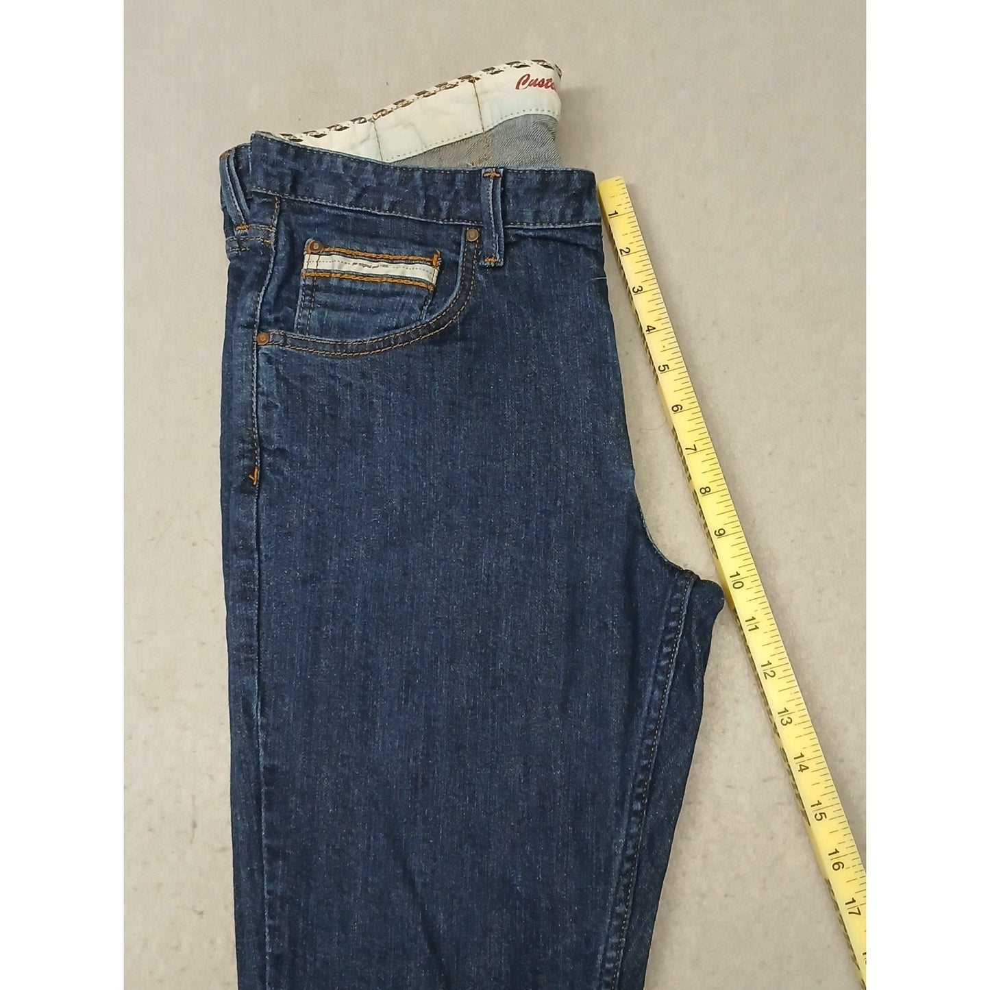 Vans (36x30) Men's Straight Leg Blue Denim Jeans
