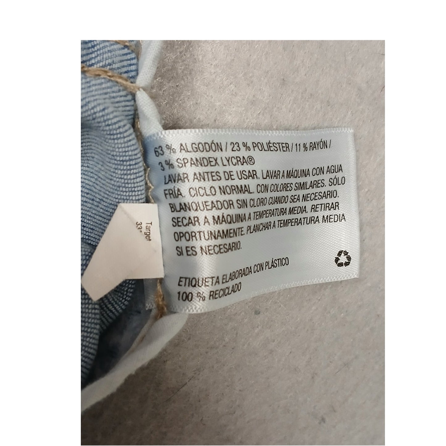 Wild Fable (0) Light Wash Raw Hem Denim Mini Skirt