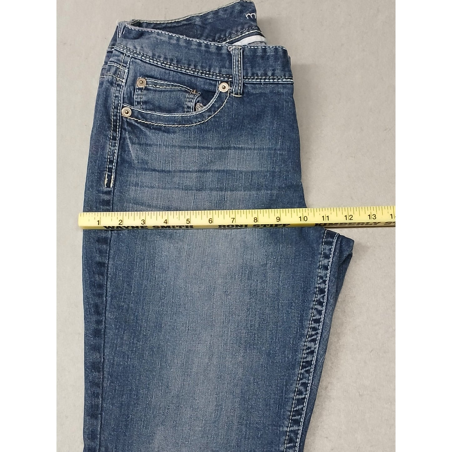 Maurices (11/12 Reg) Straight Leg Boot Cut Blue Denim Jeans