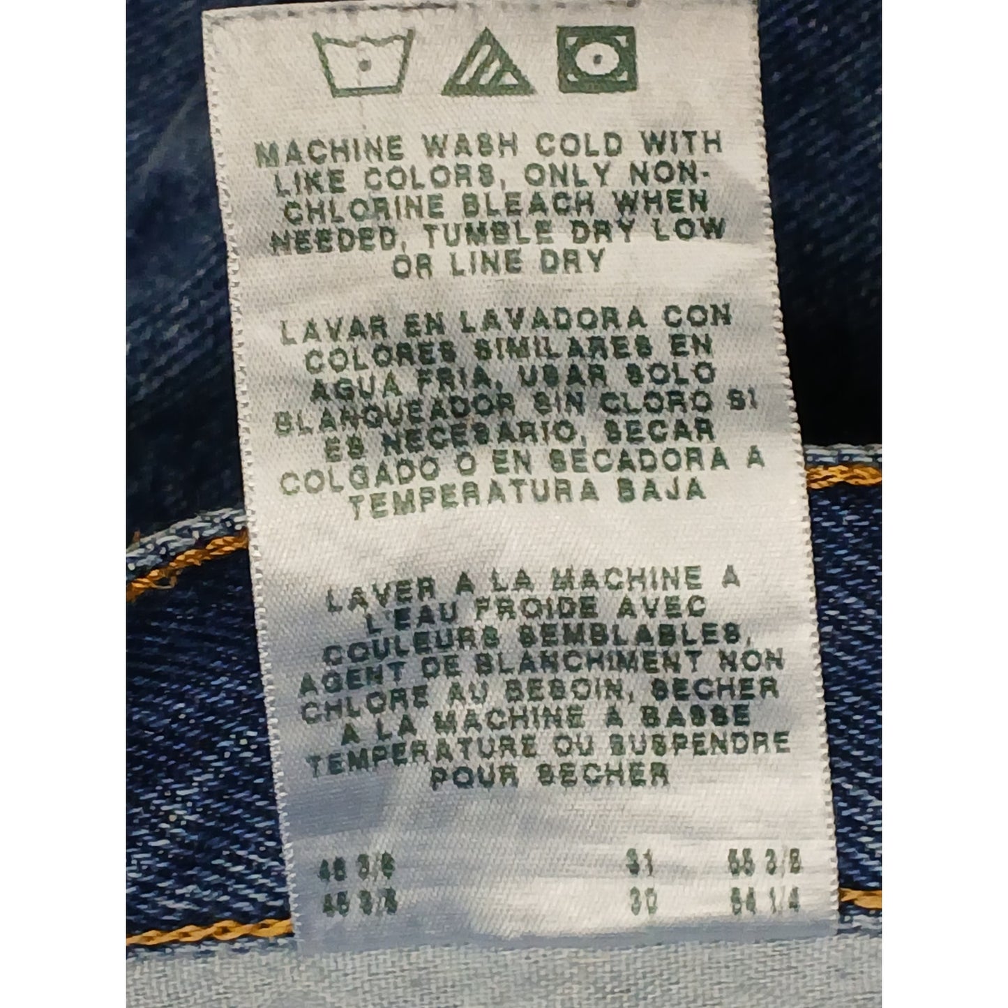 Magellan (44x30) Men's Straight Leg Blue Denim Jeans