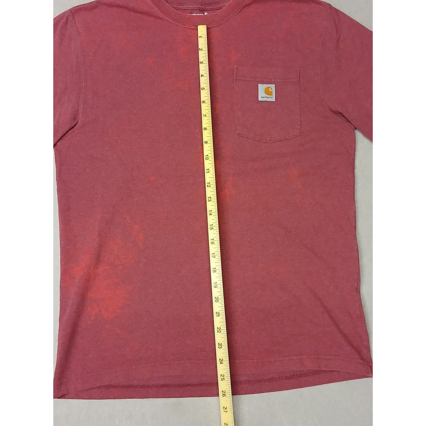Carhartt K87 (Medium) Burgundy Pocket Short Sleeve TShirt