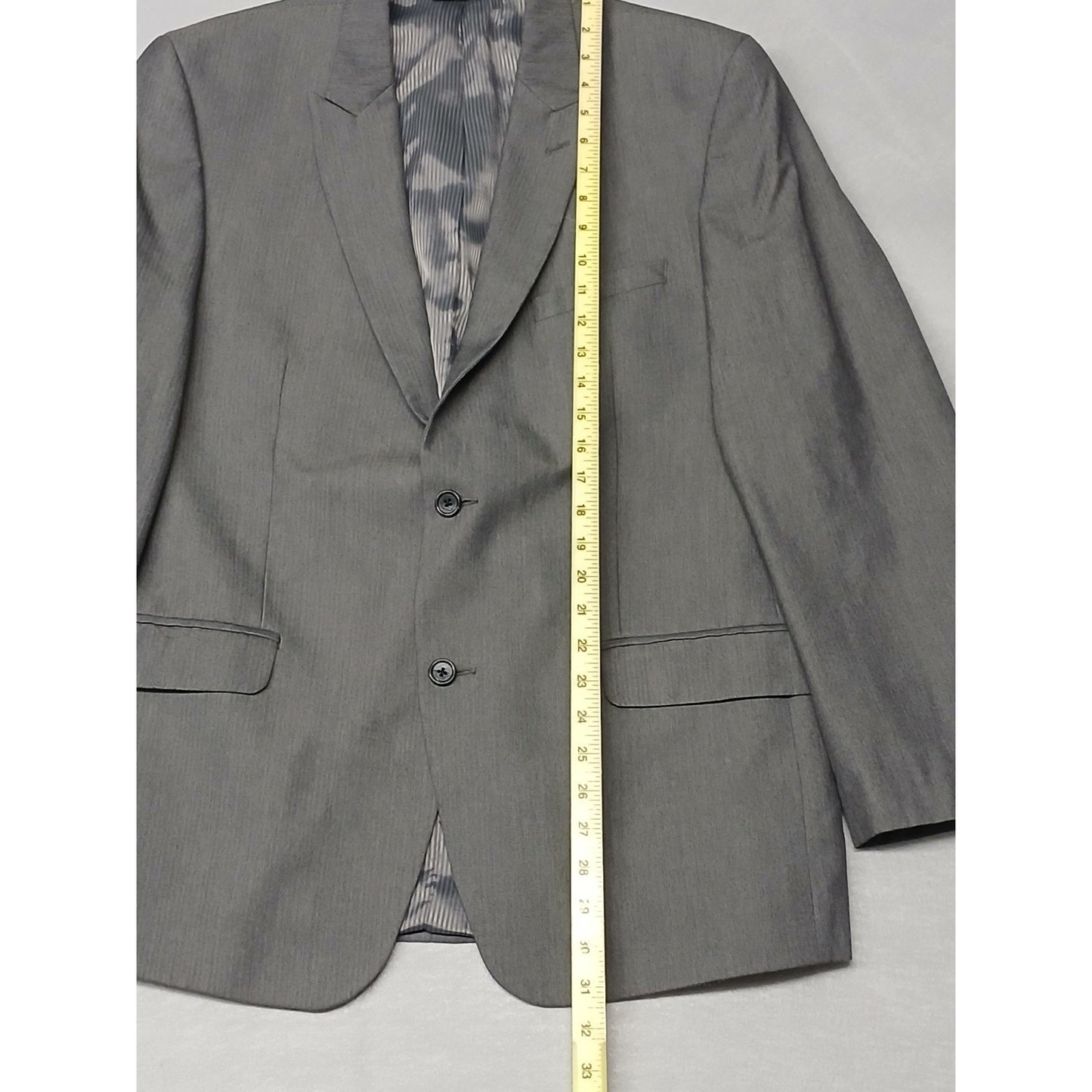 Joseph Aboud Gray (42R) Men's Gray Relaxed Fit Blazer