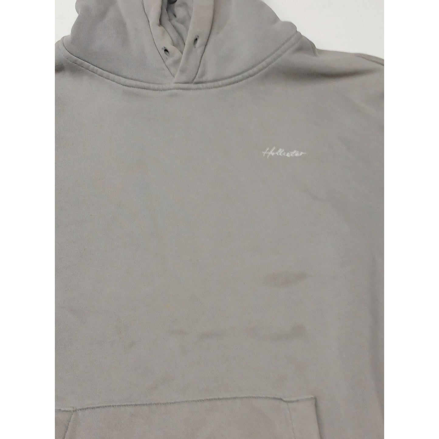 Hollister (Medium) Men's Gray Relaxed Fit Hoodie Sweatshirt
