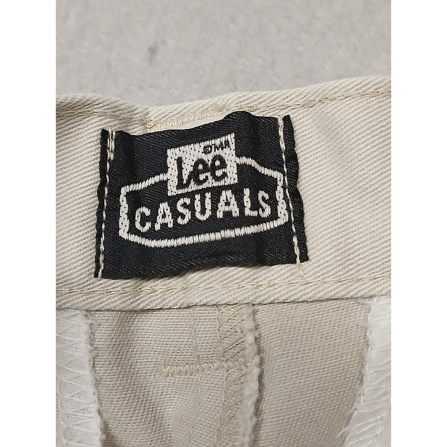 Lee Casuals (8L) Vintage Tapered Leg Beige High Waist Pants