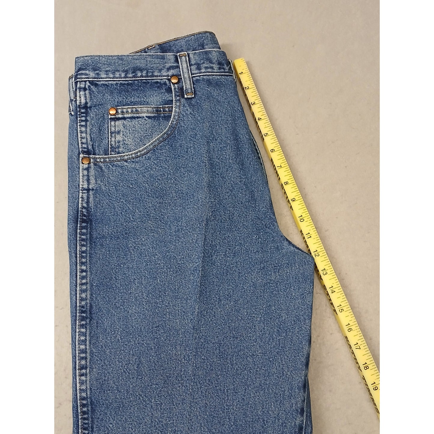 Wrangler (36x38) Cowboy Cut Straight Leg Blue Denim Jeans