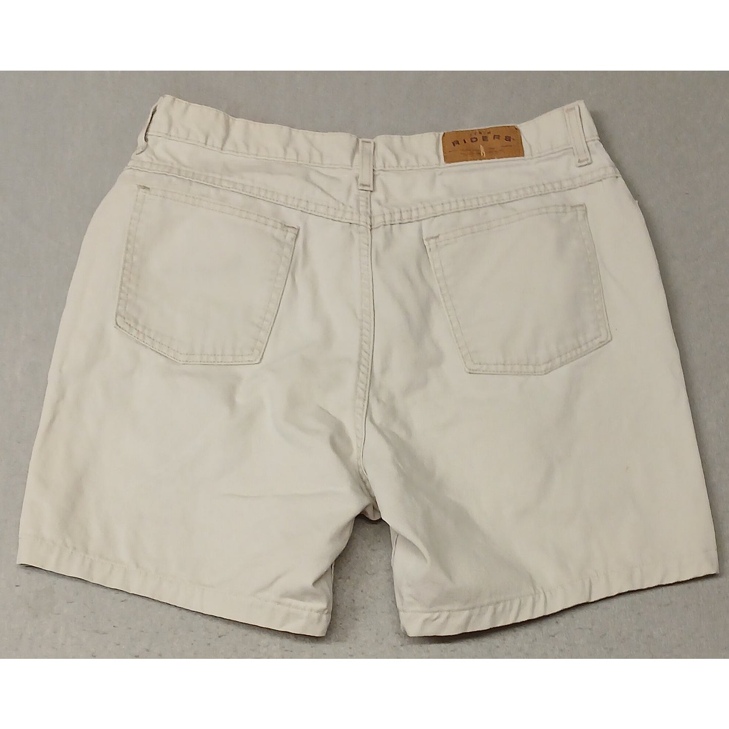 Ryders by Lee (16L) Vintage High Rise Cream Denim Shorts