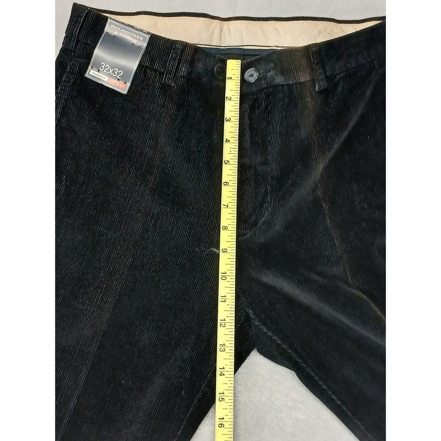 Roundtree & Yorke (32x32) Black Corduroy Straight Pants