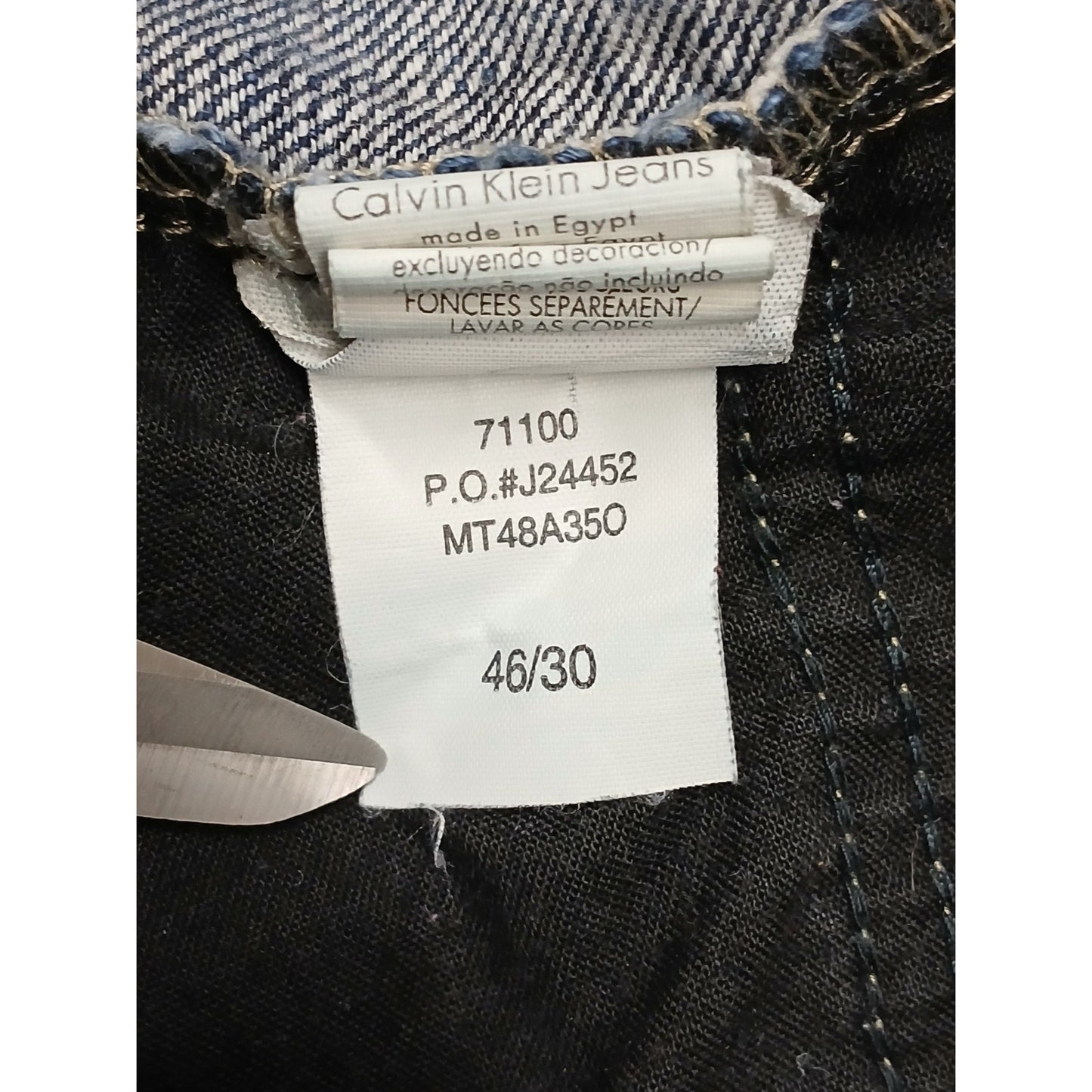 Calvin Kline (46x30) Men's Loose Fit Blue Denim Jeans