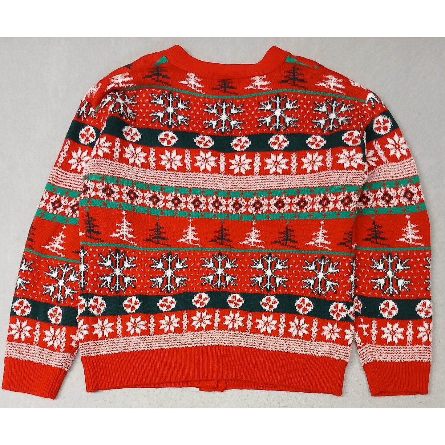 POOF (Medium)Women's Button Ugly Xmas Pullover Sweater