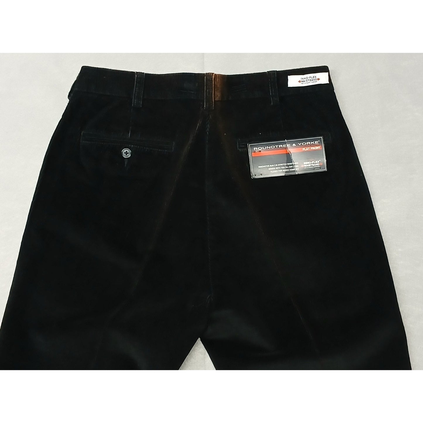 Roundtree & Yorke (32x32) Black Corduroy Straight Pants