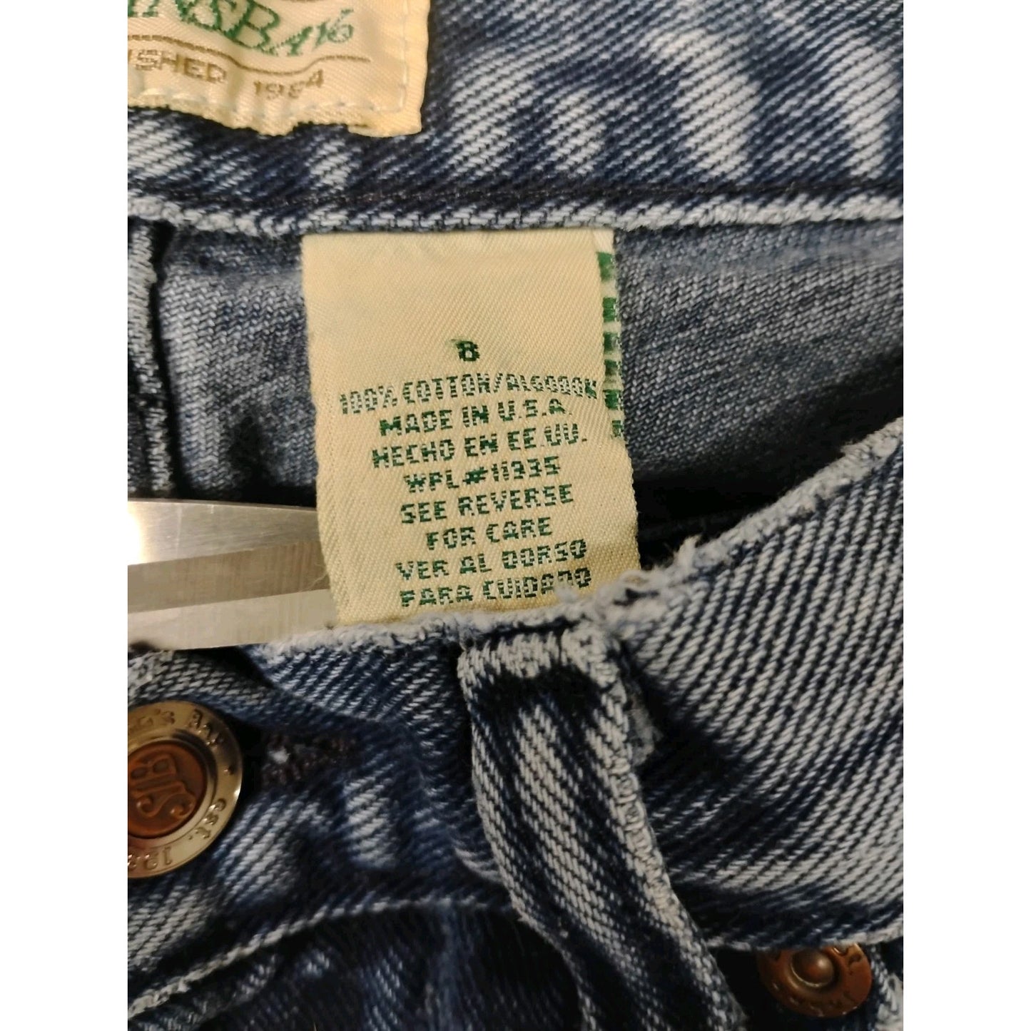 Saint Johns Bay (8) Womens Vintage Straight Blue Denim Jeans