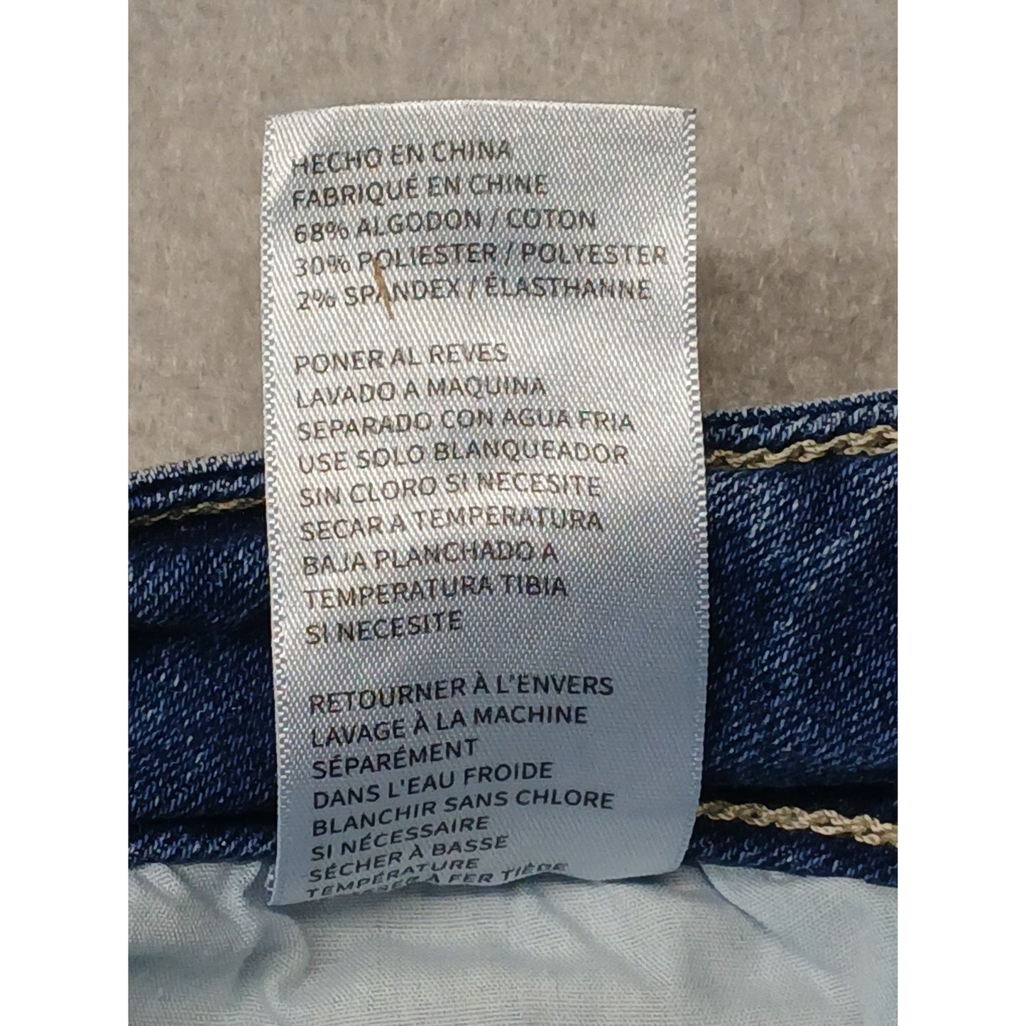 Gemma Rae (7/28) Women's Gem Skinny Straight Fit Blue Denim Jeans
