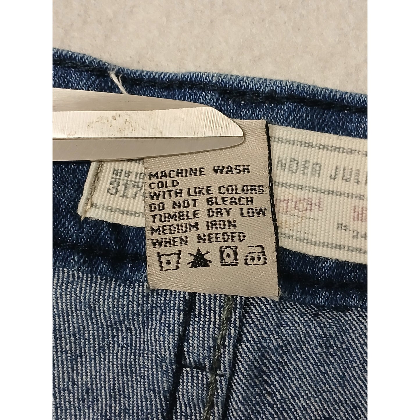 Colours (46x30) Men's Stretch Straight Blue Denim Jeans