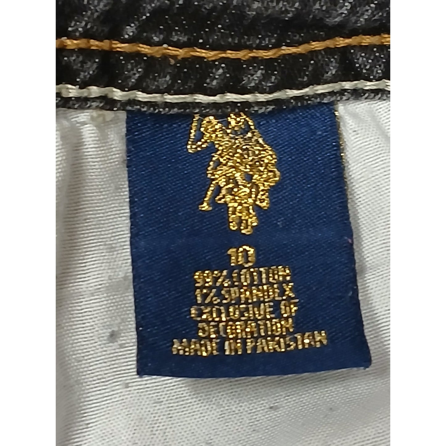 U.S. Polo Assn. (10) Straight Boot Cut Black Denim Jeans