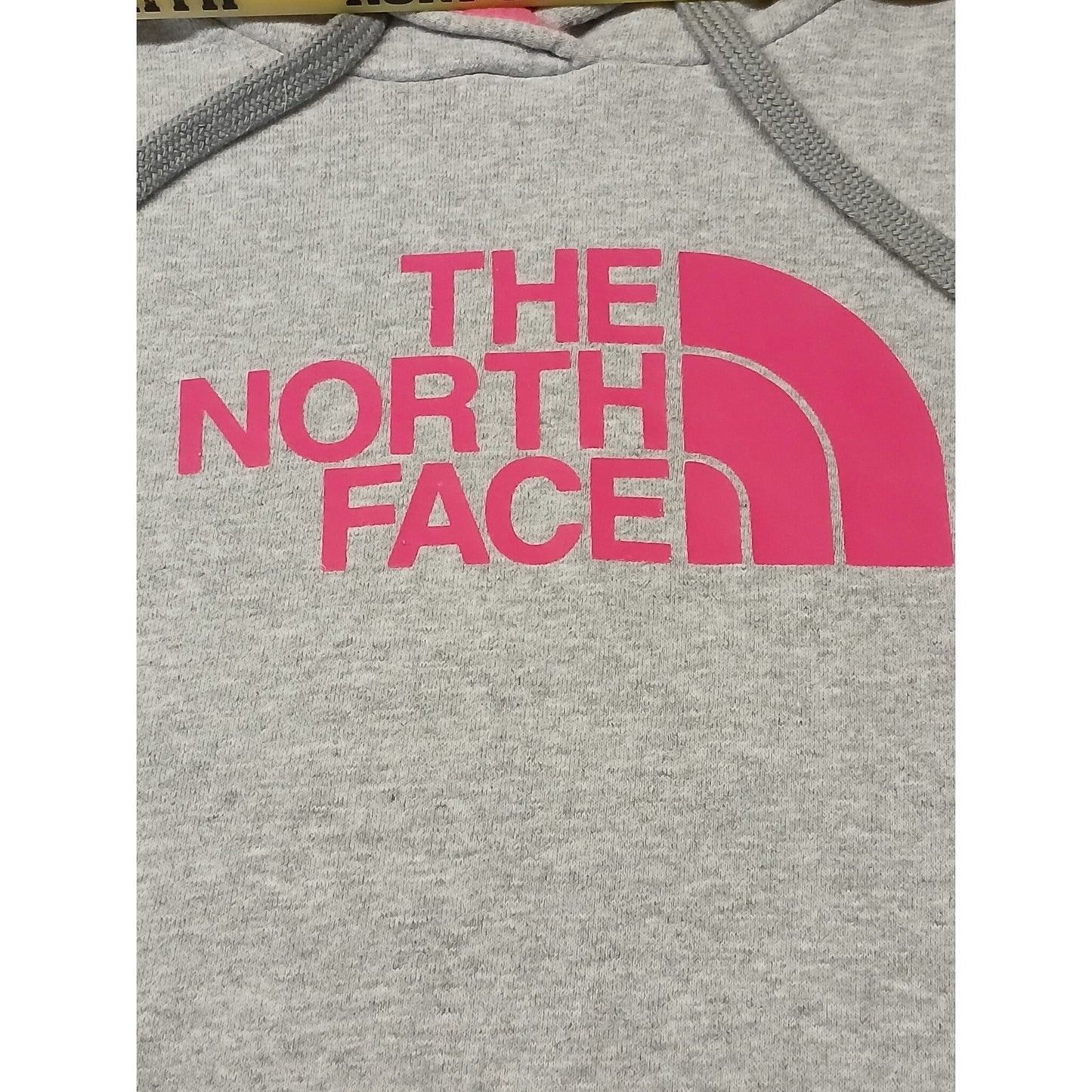 North Face (Large) Gray Pink Pullover Hoodie Sweatshirt
