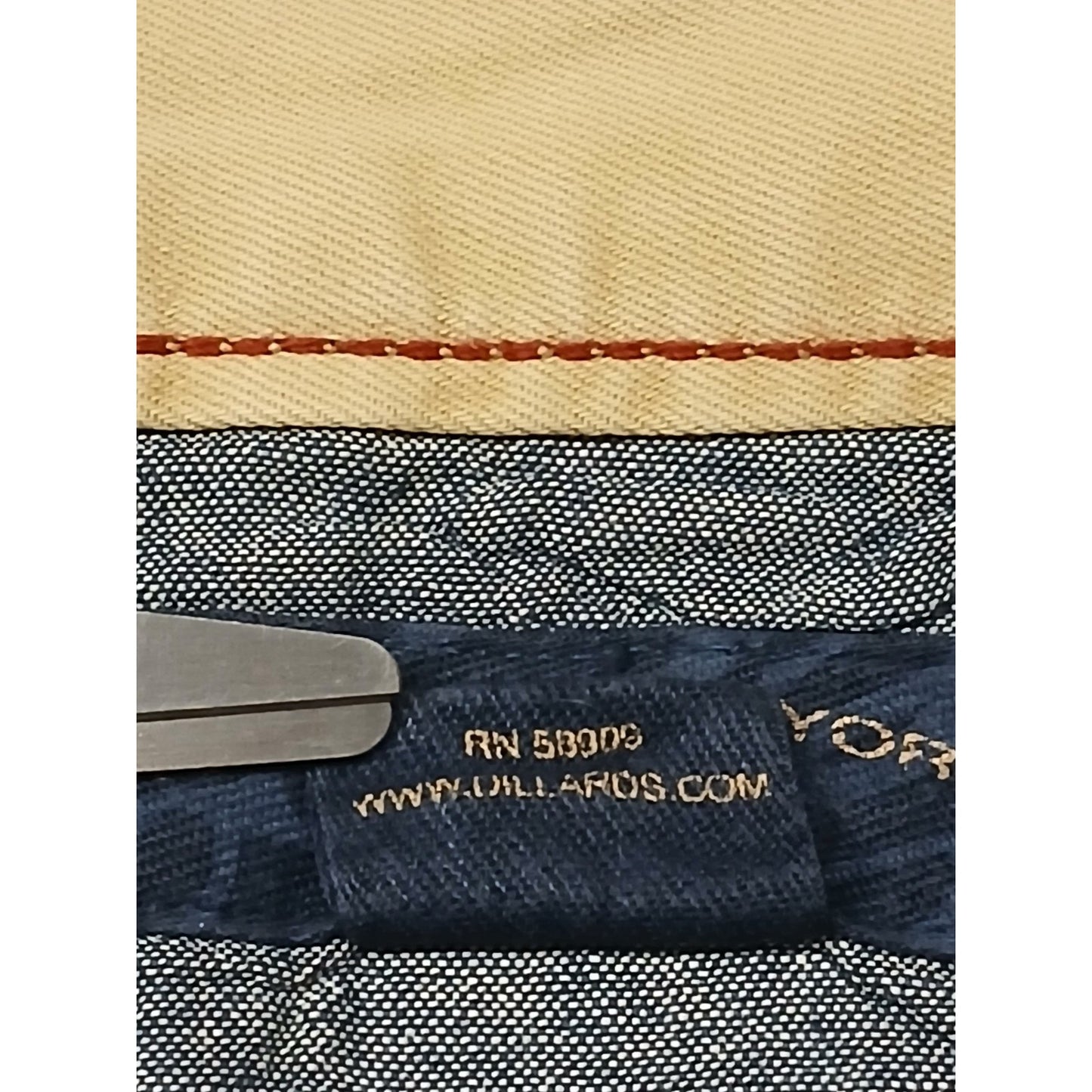 Roundtree & Yorke (38x34) Mens Gold Straight Fit Khaki Pants