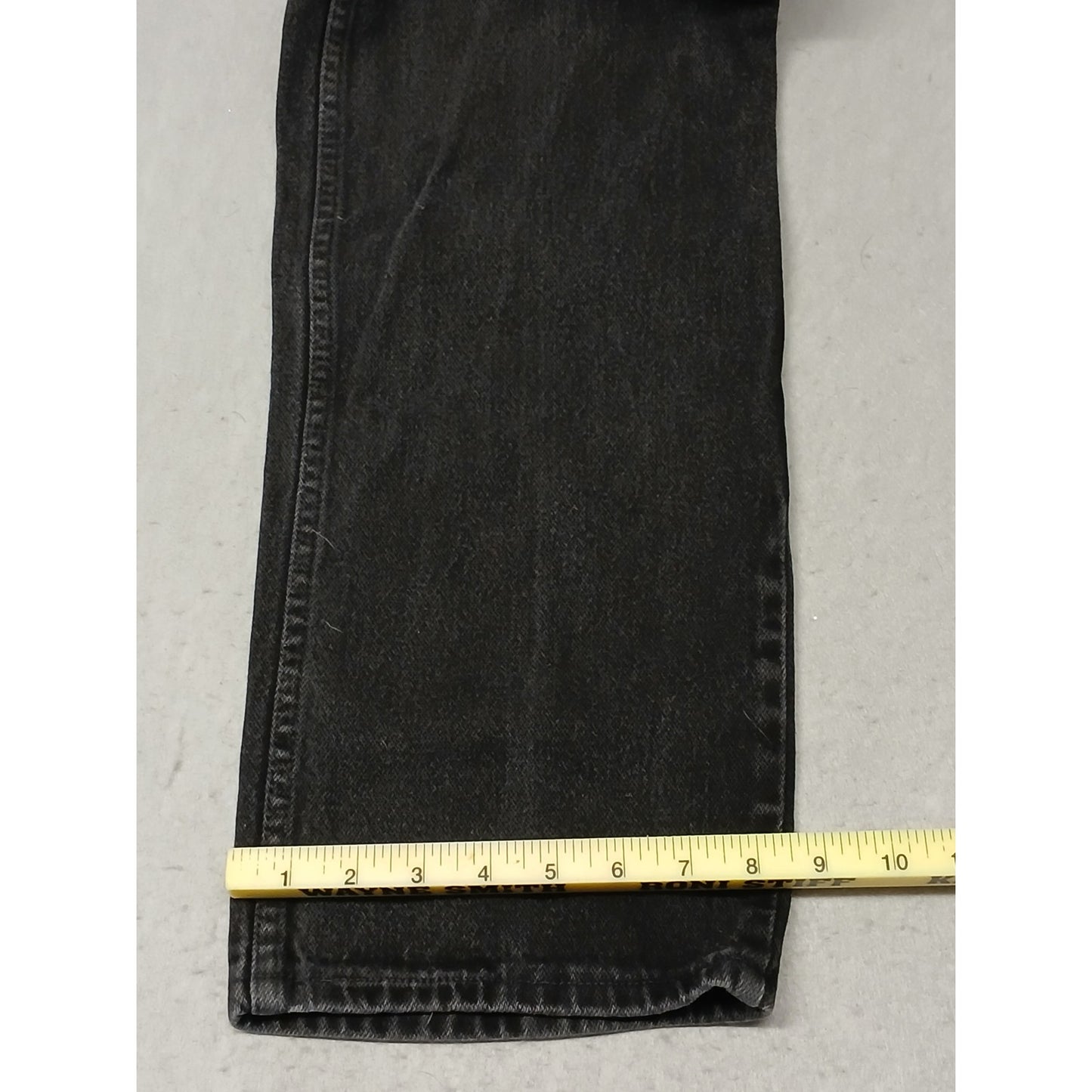 Wrangler (34x34) Mens Vintage Straight Leg Black Denim Jeans