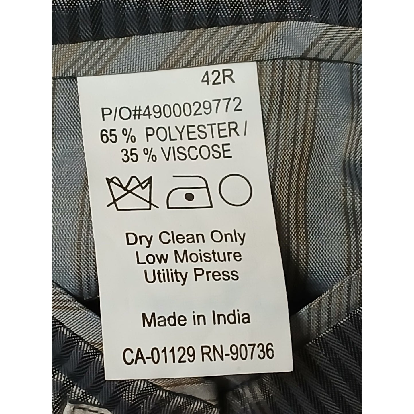 Joseph Aboud Gray (42R) Men's Gray Relaxed Fit Blazer