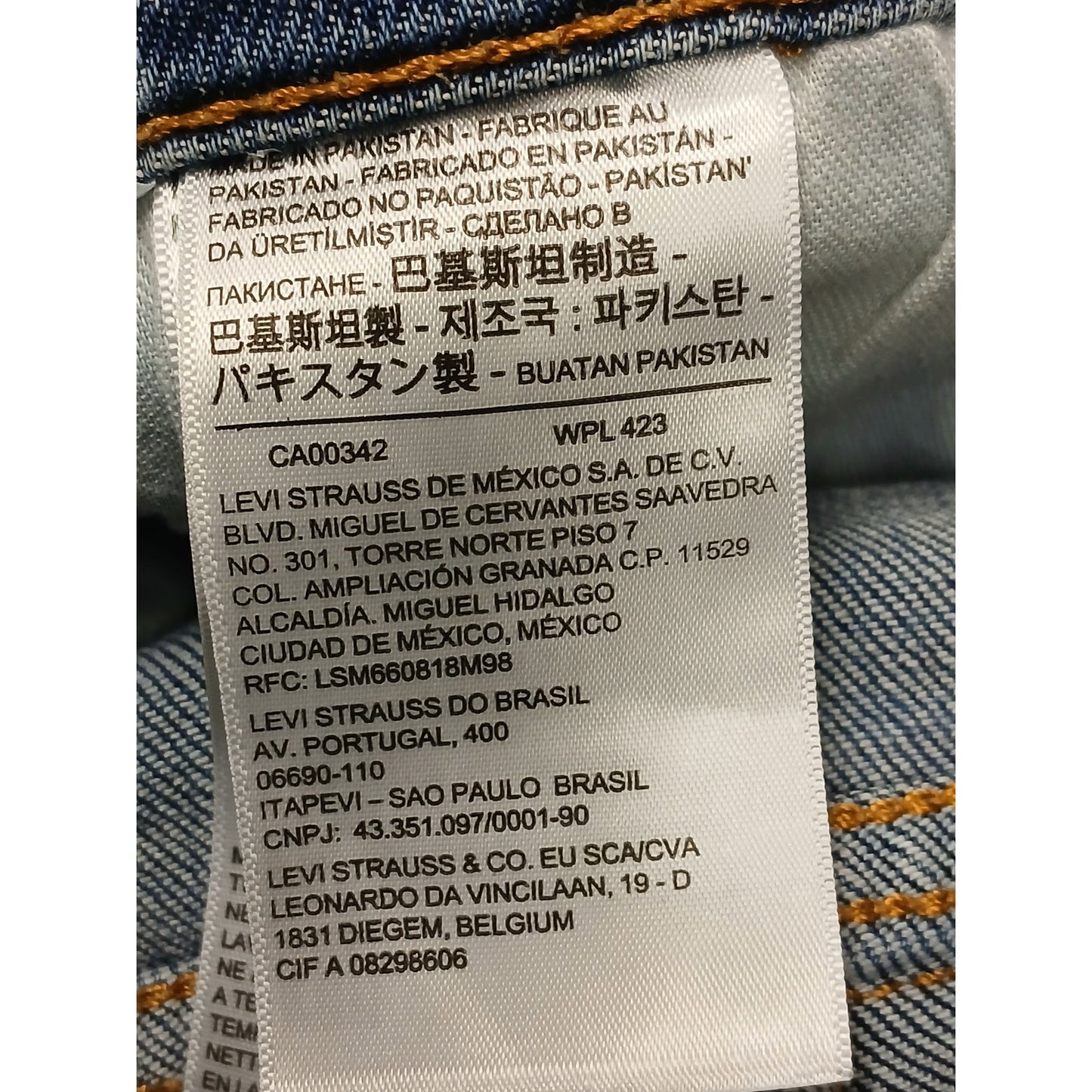 Levi's 505 (40x30) Men's Straight Leg Blue Denim Jeans