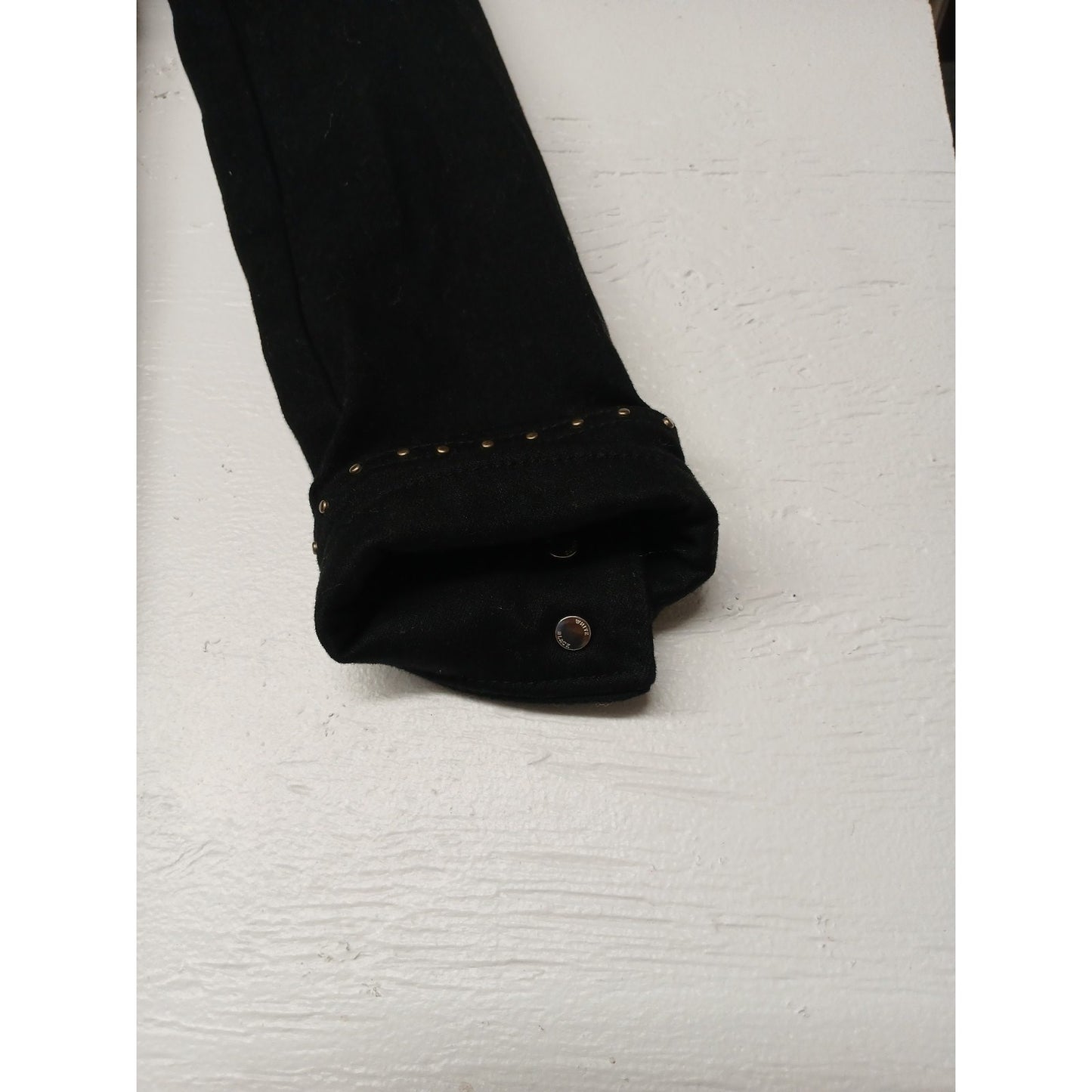 White House Black Market All Black (8) Women's Coat
