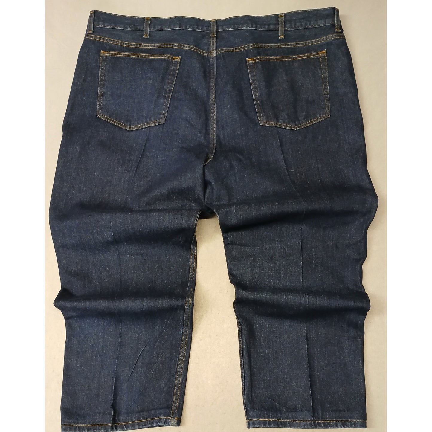 George (50x30) Men's Straight Leg Relaxed Blue Denim Jeans